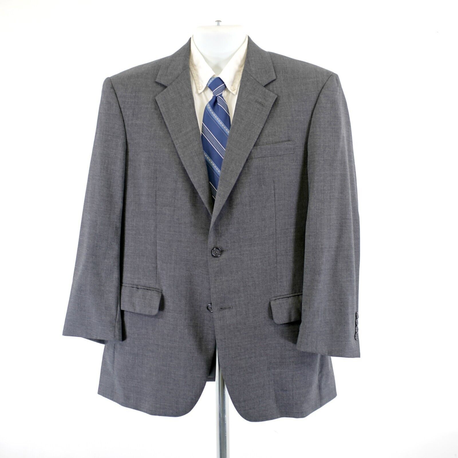 Jos. A. Bank Jos A Bank Wool Gray 40R 2 Button Suit Jacket / Blazer Size 40R - 4 Thumbnail