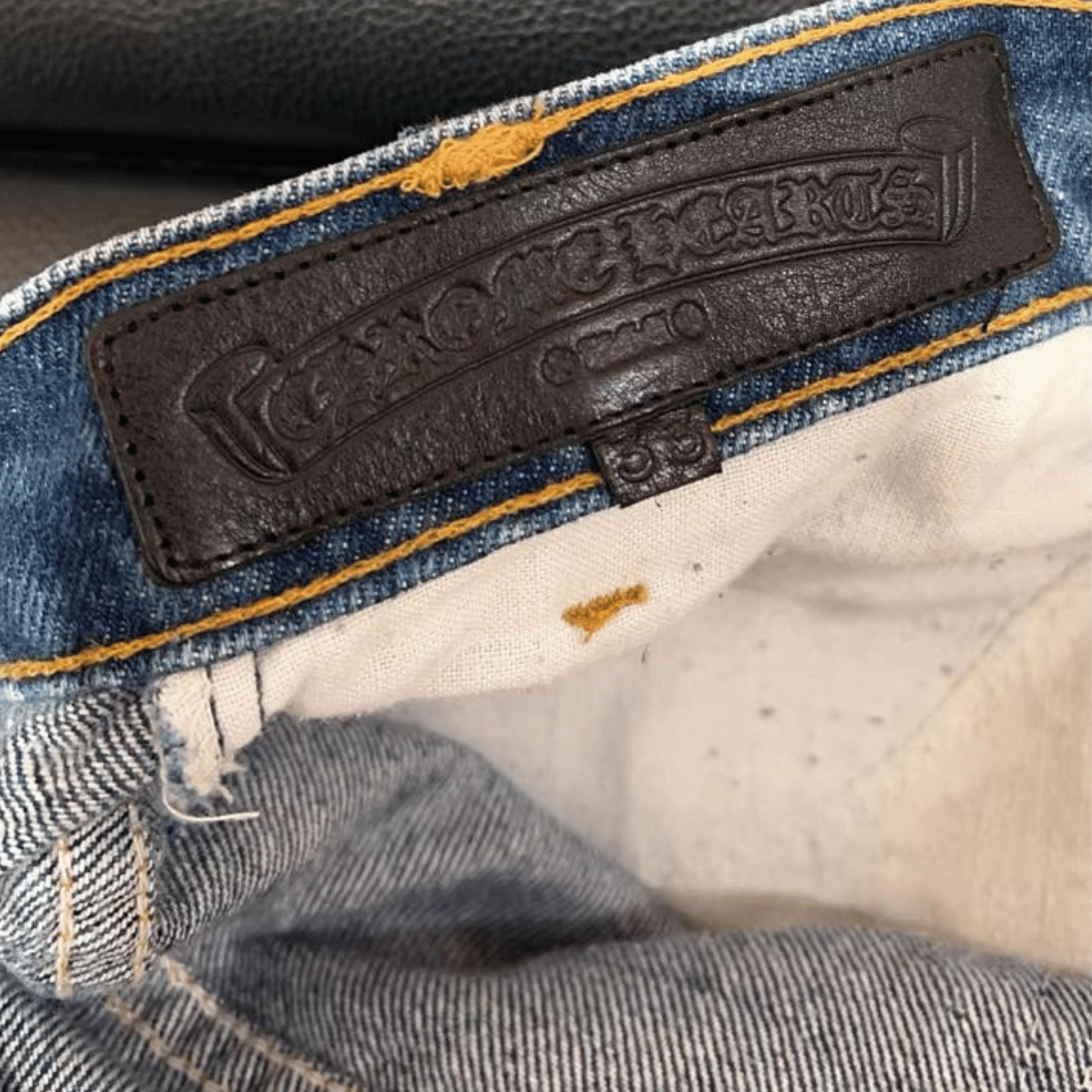 Chrome Hearts CHROME HEARTS Stencil Cross Patch Jeans Size US 33 - 11 Thumbnail