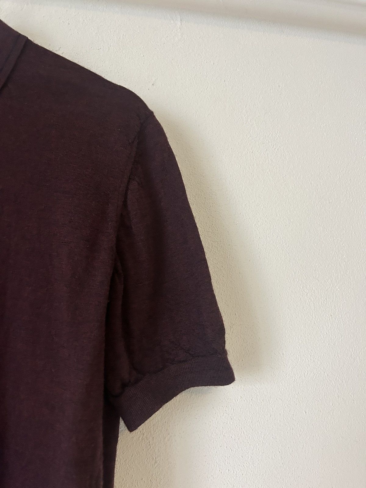 Lanvin Lanvin Burgundy Merino Wool Polo, Size S Size US S / EU 44-46 / 1 - 3 Thumbnail