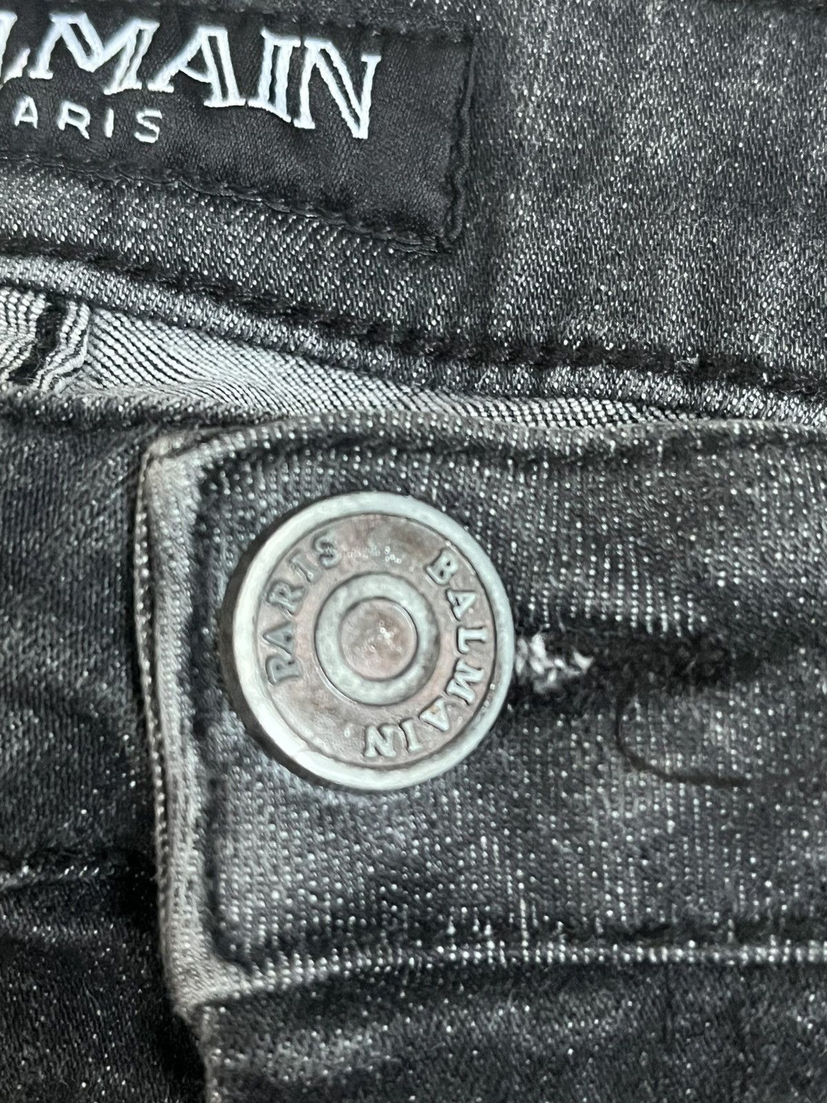Balmain Balmain black biker jeans size 31 Size US 31 - 6 Thumbnail