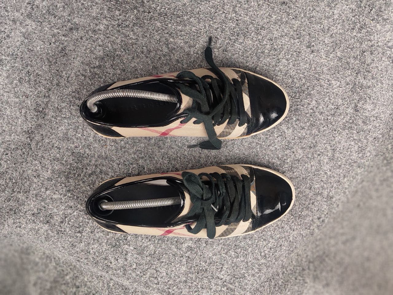 Burberry Burberry Design Nova check Canvas Leather Cap Toe Sneakers Size US 9 / IT 39 - 3 Thumbnail