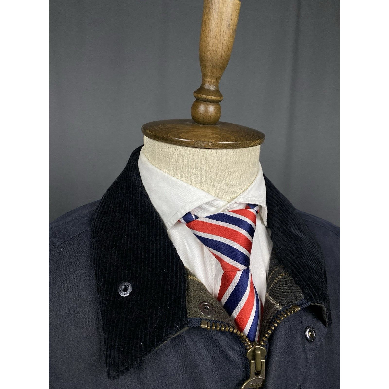 Barbour MINT! Barbour Rufford Men's Blue Waxed Insulated Motorcycle Size US XXL / EU 58 / 5 - 6 Thumbnail