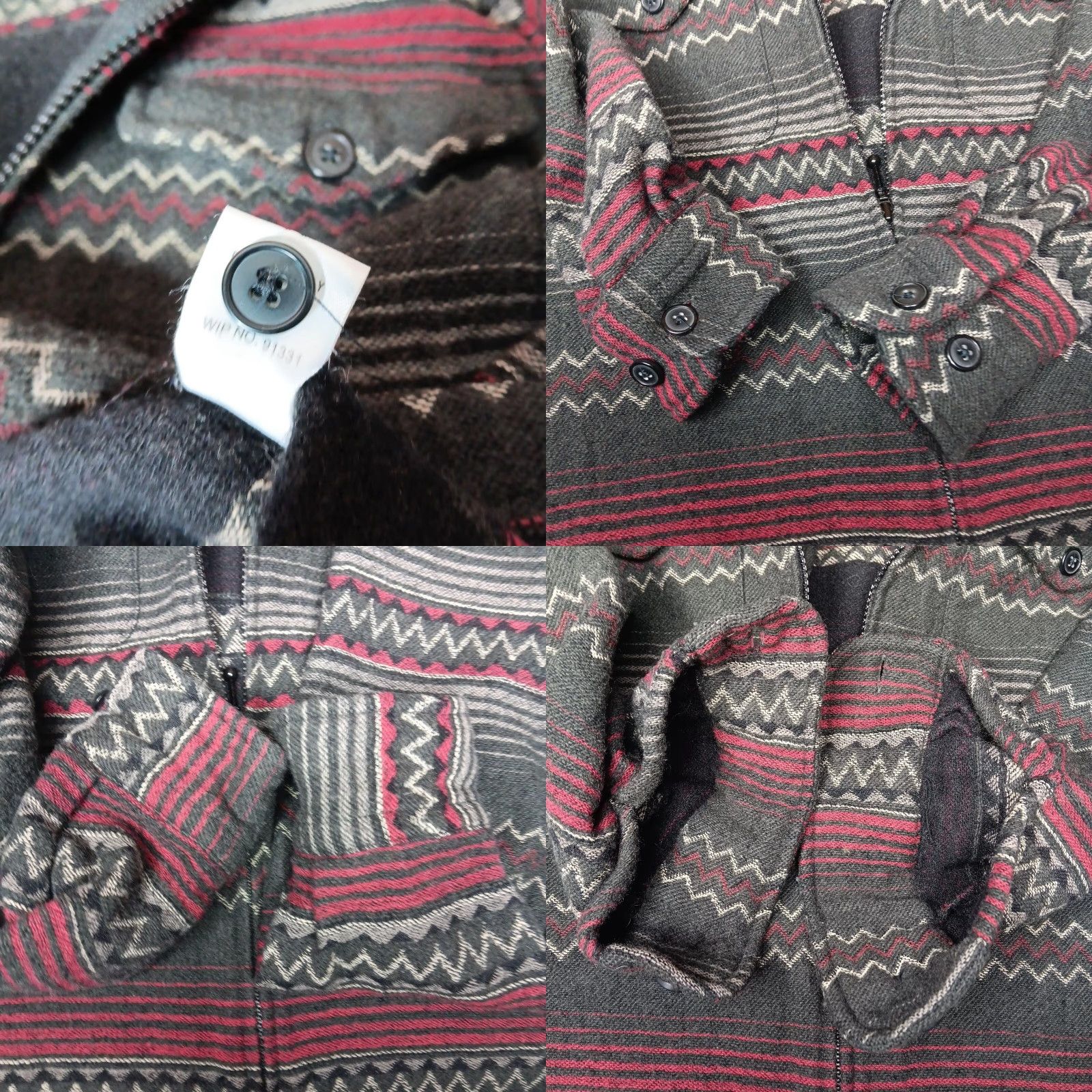 Vintage VINTAGE Woolrich Shirt Jacket Women S Gray Wool Blend Southwest Striped Zip Casual Workwear Size S / US 4 / IT 40 - 8 Thumbnail