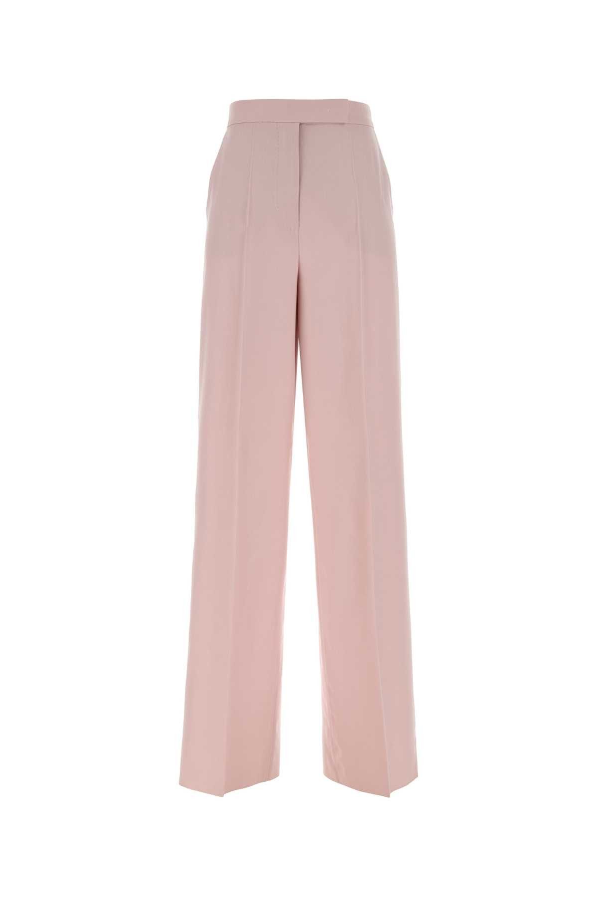 Max Mara Pink Wool Blend Girone Wide-Leg Pant Size 27" / US 4 / IT 40 - 1 Thumbnail