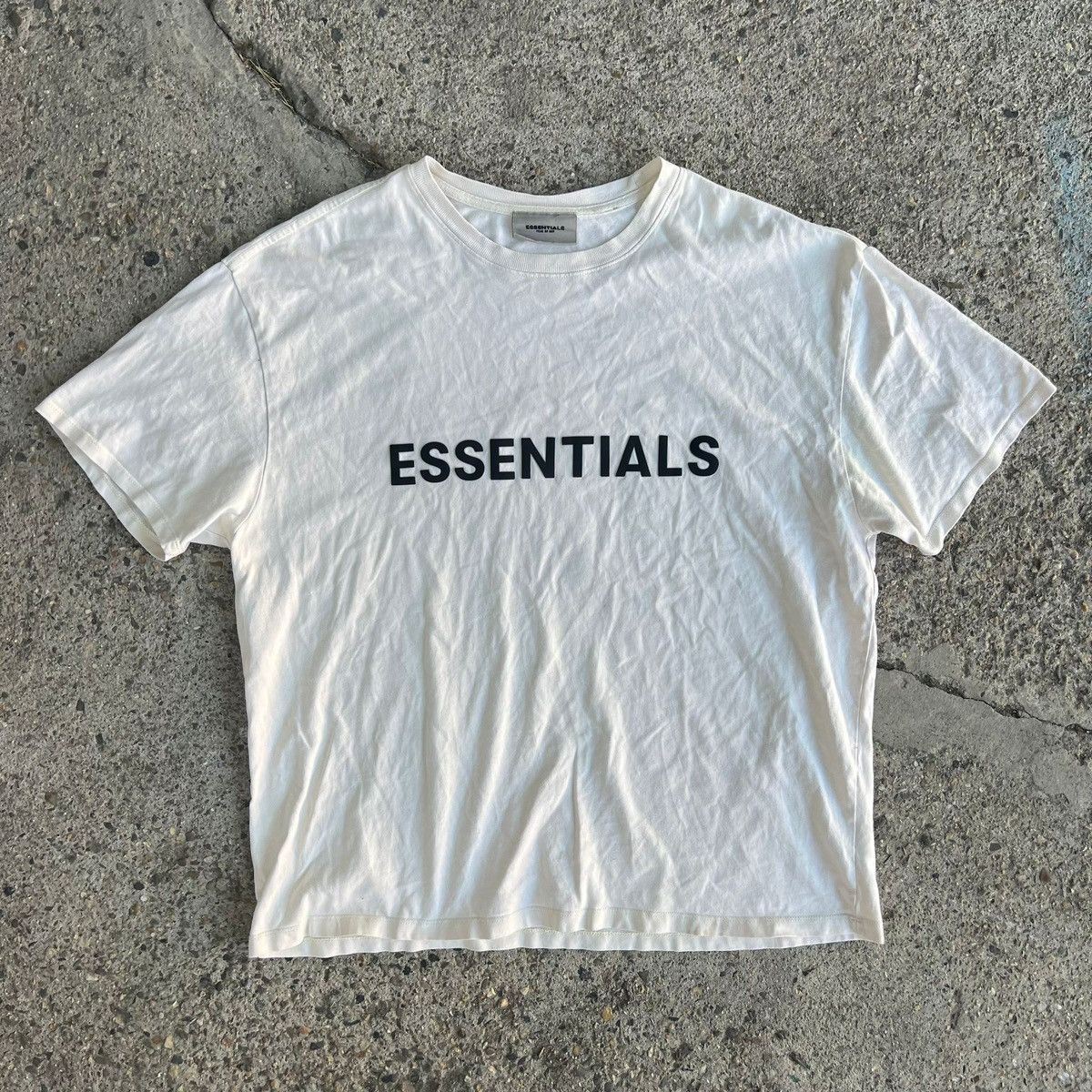Essentials × Kanye West Essentials White Tee Spellout Logo Y2K Kanye Yeezy Tshirt Size US L / EU 52-54 / 3 - 1 Thumbnail