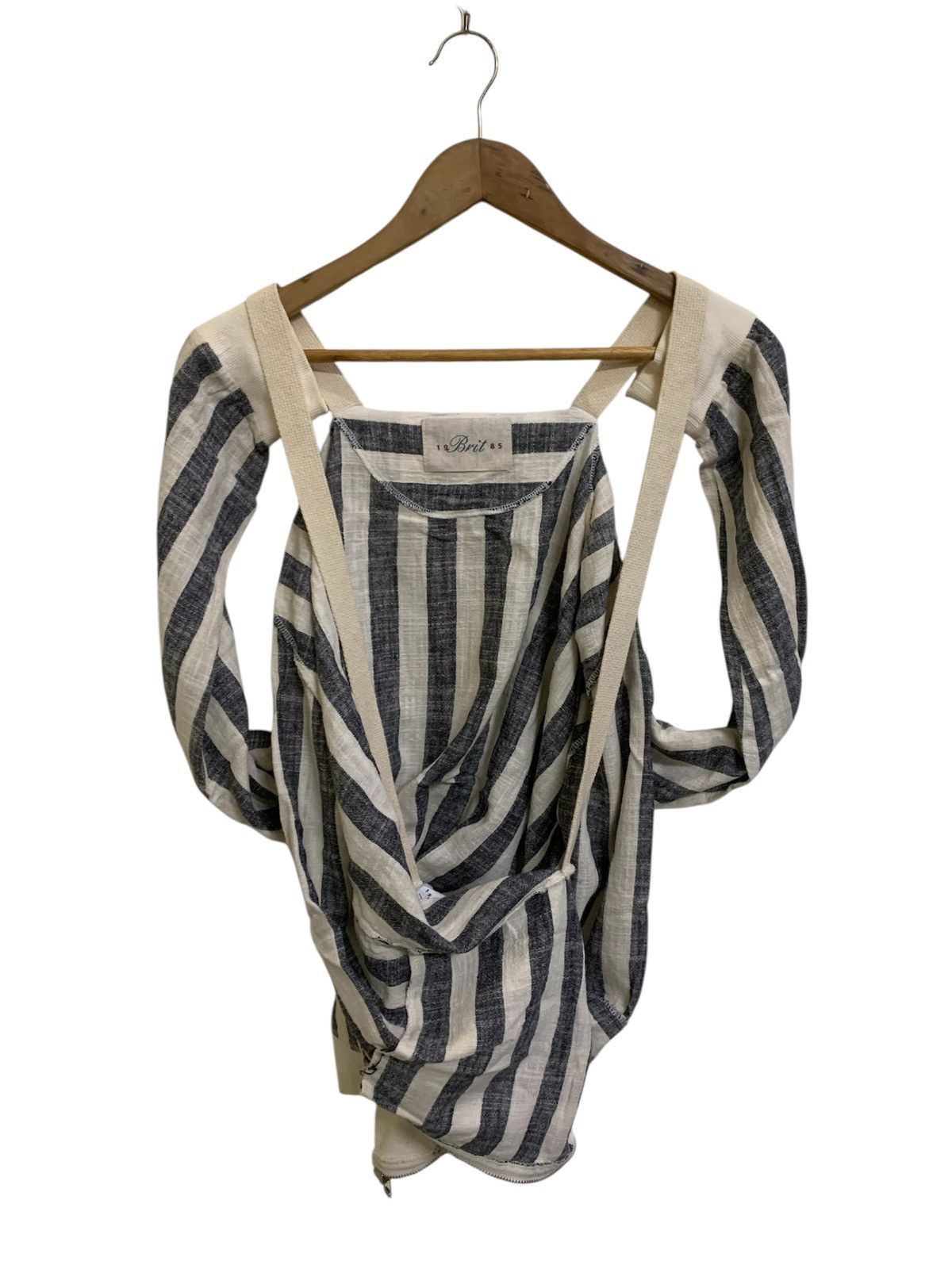 Japanese Brand 💥Vtg Japanese Linen Stripe Jacket Size US L / EU 52-54 / 3 - 2 Thumbnail