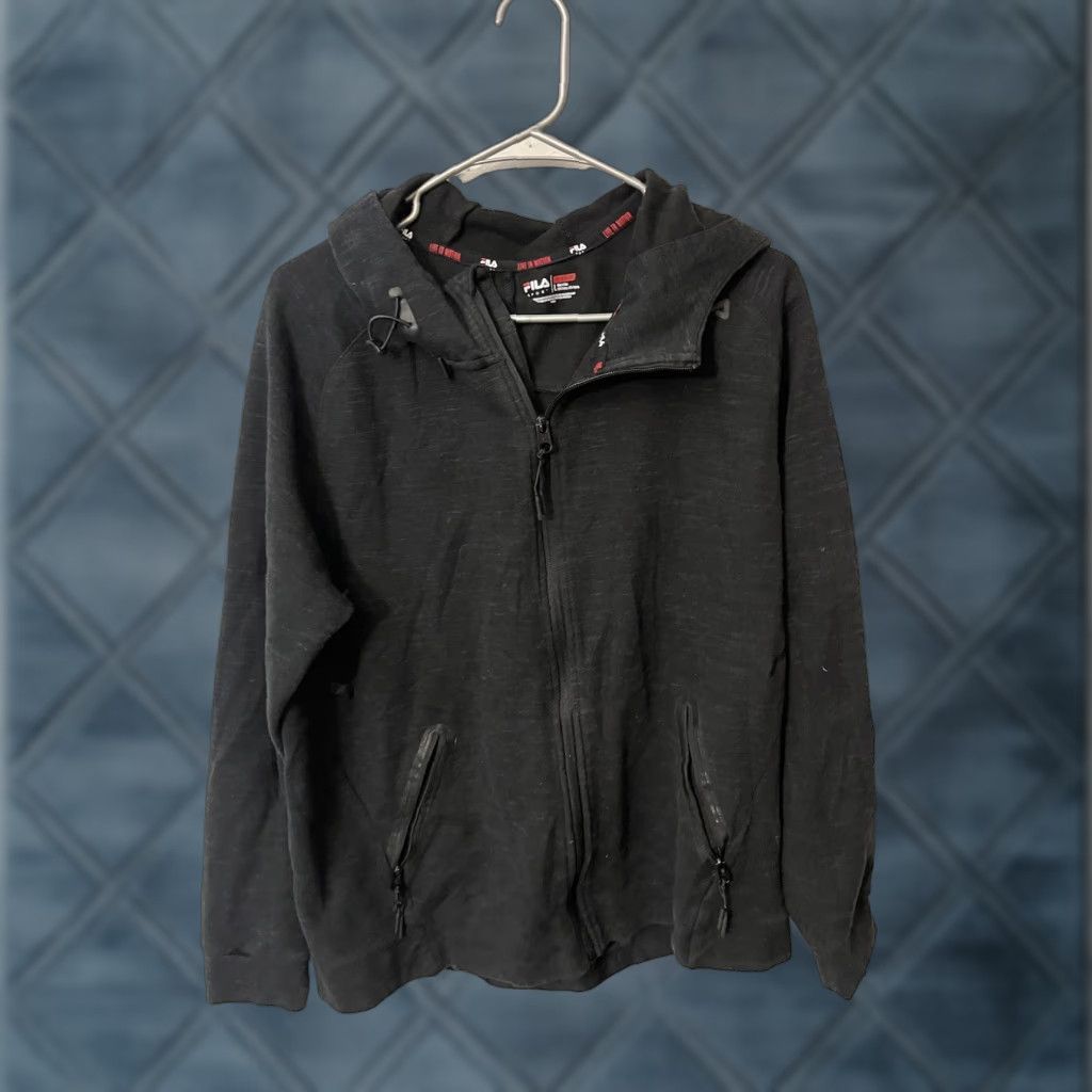 Fila FILA Sport Full Zip Hoodie Women L Black - Activewear, Cotton Polyester, Solid, Sports Theme, Hoodie, Size L Size L / US 10 / IT 46 - 1 Thumbnail