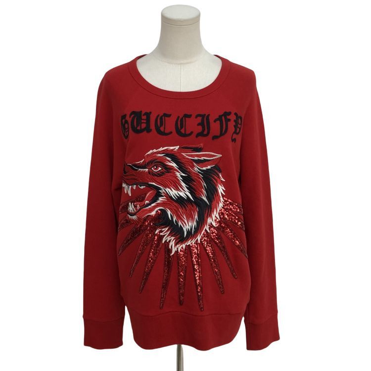 Gucci Gucci Wolf Embroidery Sweatshirt Size XS Size US XS / EU 42 / 0 - 1 Thumbnail