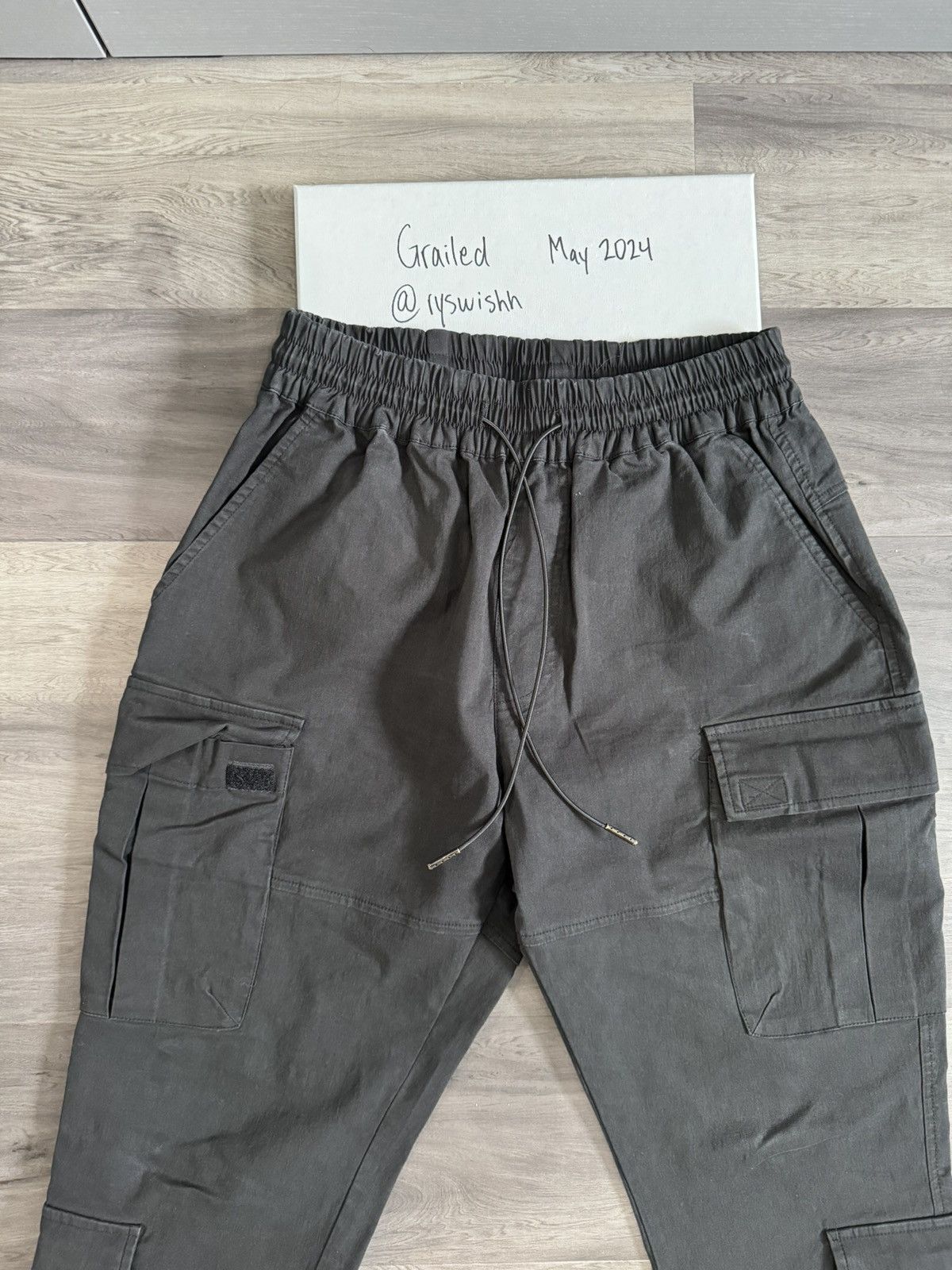 Richie Le Collection Richie Le Black Cargo Pant Size Small Size US 30 / EU 46 - 2 Thumbnail