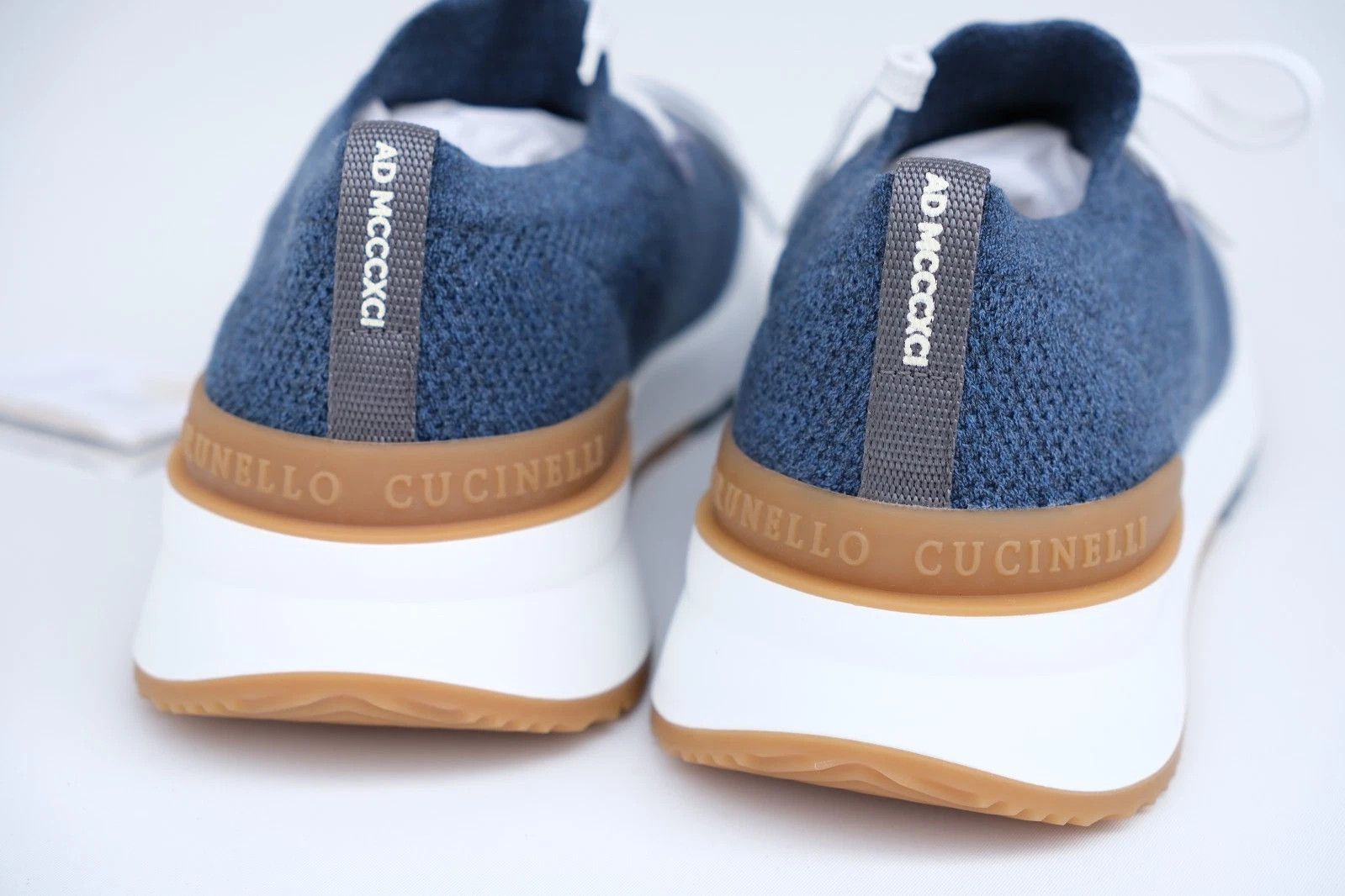 Brunello Cucinelli New Brunello Cucinelli Knitwear Sneakers UK 10 US 11 EU Size US 11 / EU 44 - 4 Thumbnail
