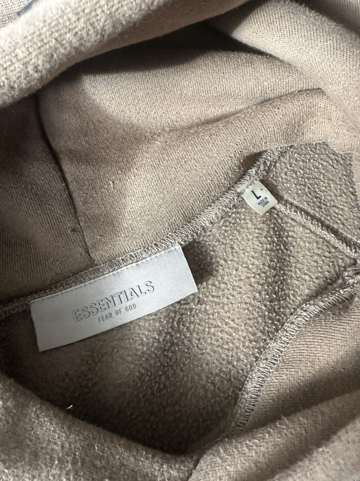 Fear of God Essentials Fear Of God Brown Big logo hoodie hype drip Size US L / EU 52-54 / 3 - 7 Thumbnail