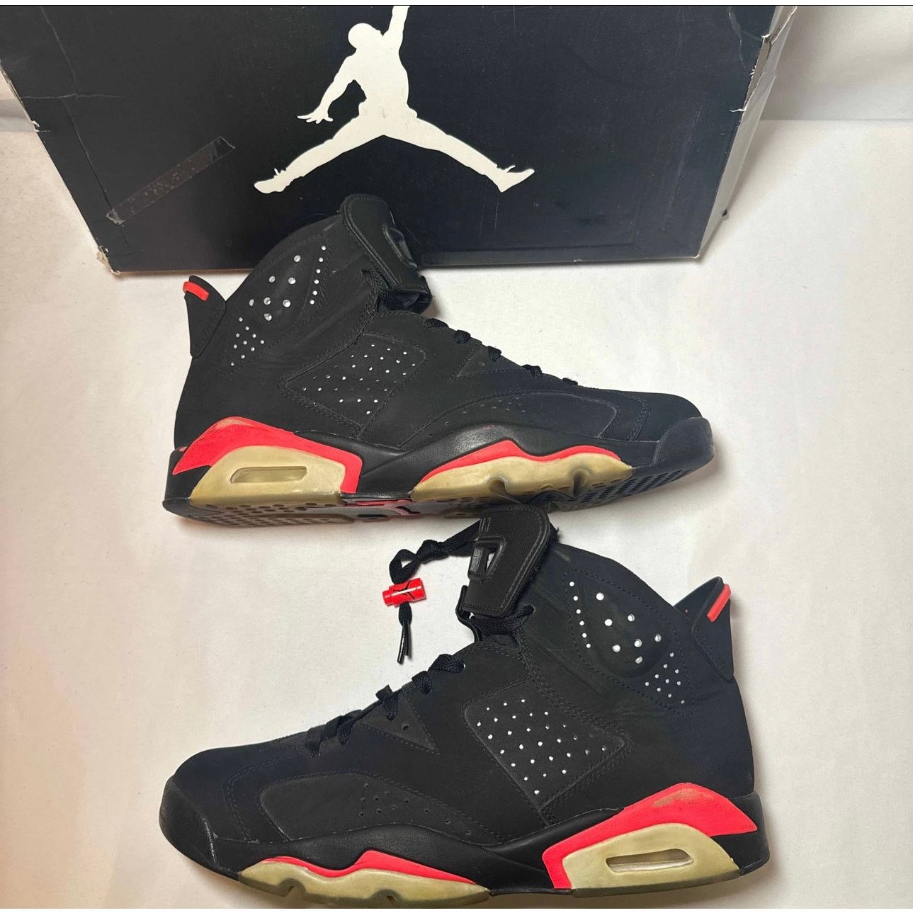Jordan Brand × Nike Size 10 - Nike Air Jordan 6 Retro Infrared 2014 Men's Shoes Size US 10 / EU 43 - 2 Thumbnail