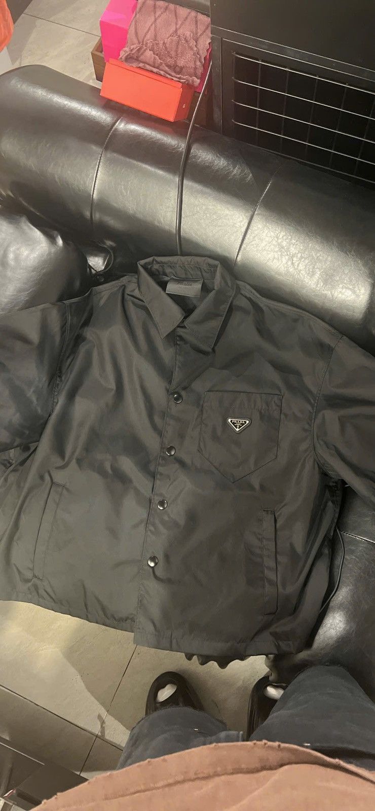 Prada Prada Re-nylon Shirt- Black Size US XL / EU 56 / 4 - 6 Thumbnail