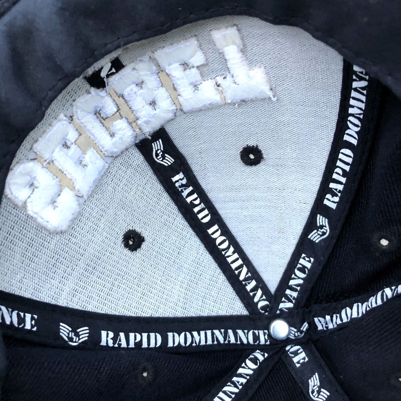 Vintage RAPID DOMINANCE SECRET SERVICE Baseball Hat Men's One Size Black Adjustable Cap Size ONE SIZE - 5 Thumbnail