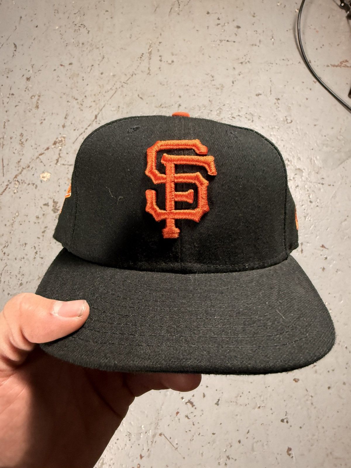 New Era Black And Orange San Fransisco Giants Fitted Size ONE SIZE - 1 Thumbnail