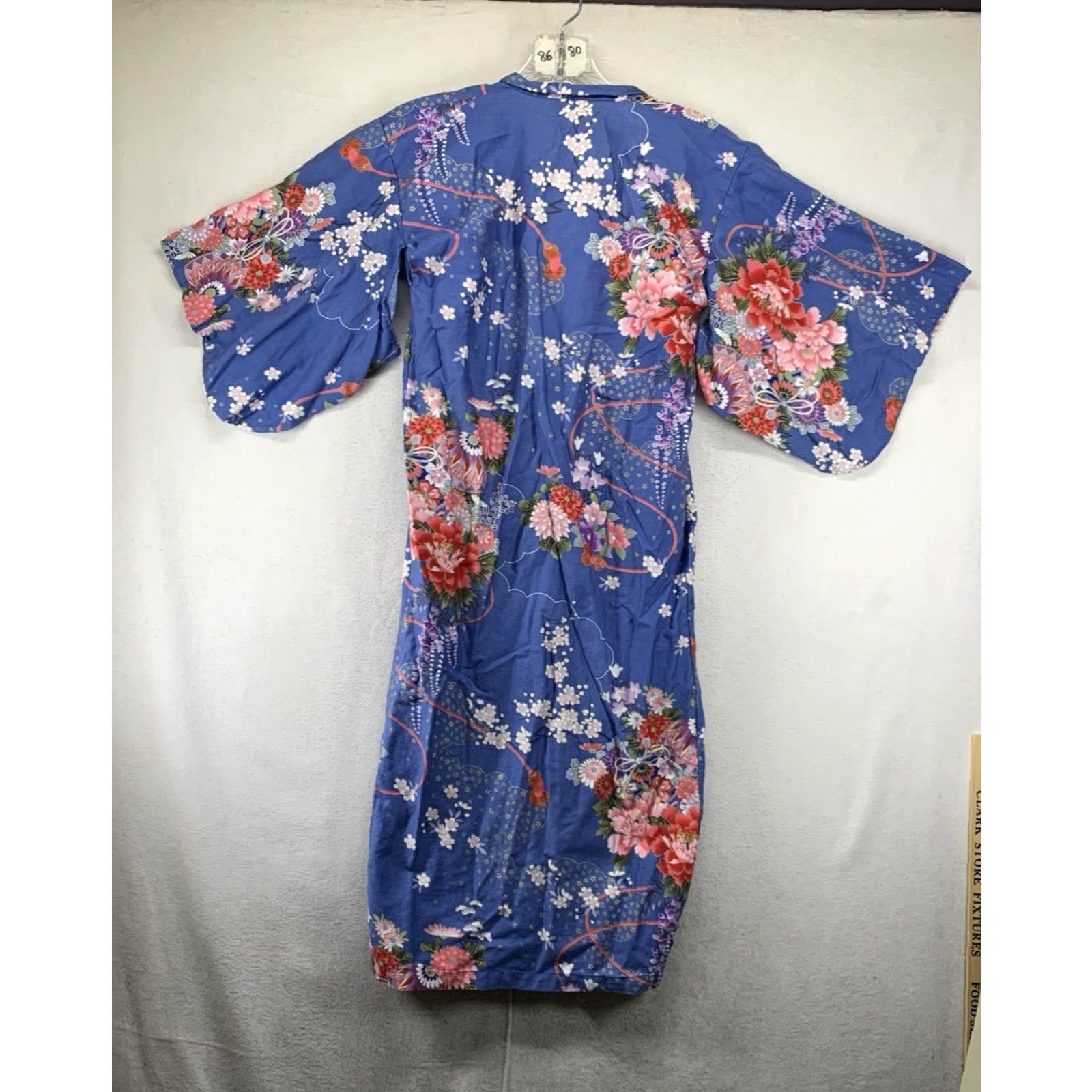 Vintage VINTAGE Bohemian Womens Blouse 2XS Cotton Floral Kimono Wrap Top Fall Spring Summer Size XXS / US 00 / IT 34 - 2 Thumbnail