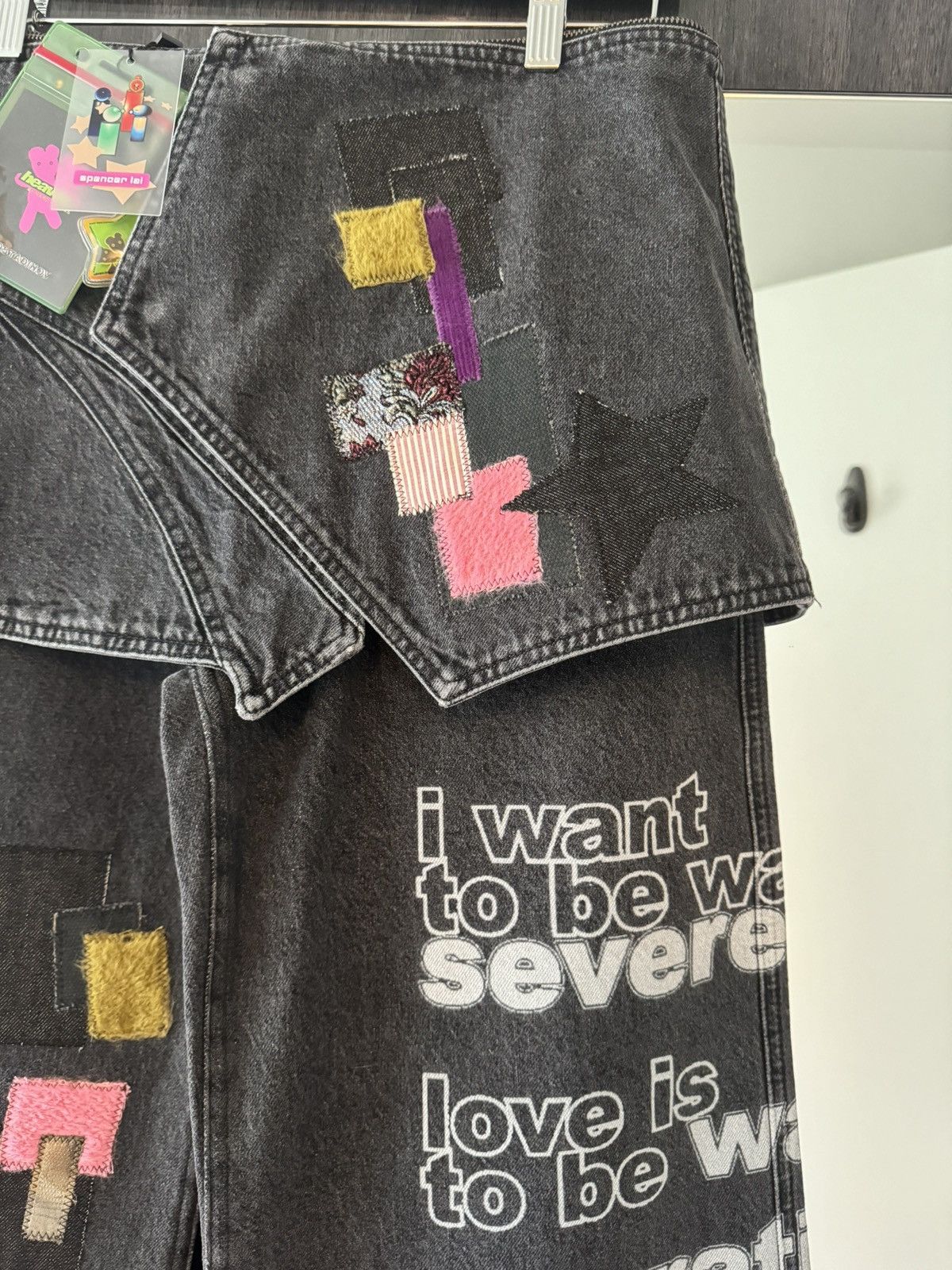 Heaven by Marc Jacobs × Kiko Kostadinov Kiko Kostadinov X Heaven Patch Jeans Size 30" / US 8 / IT 44 - 5 Thumbnail