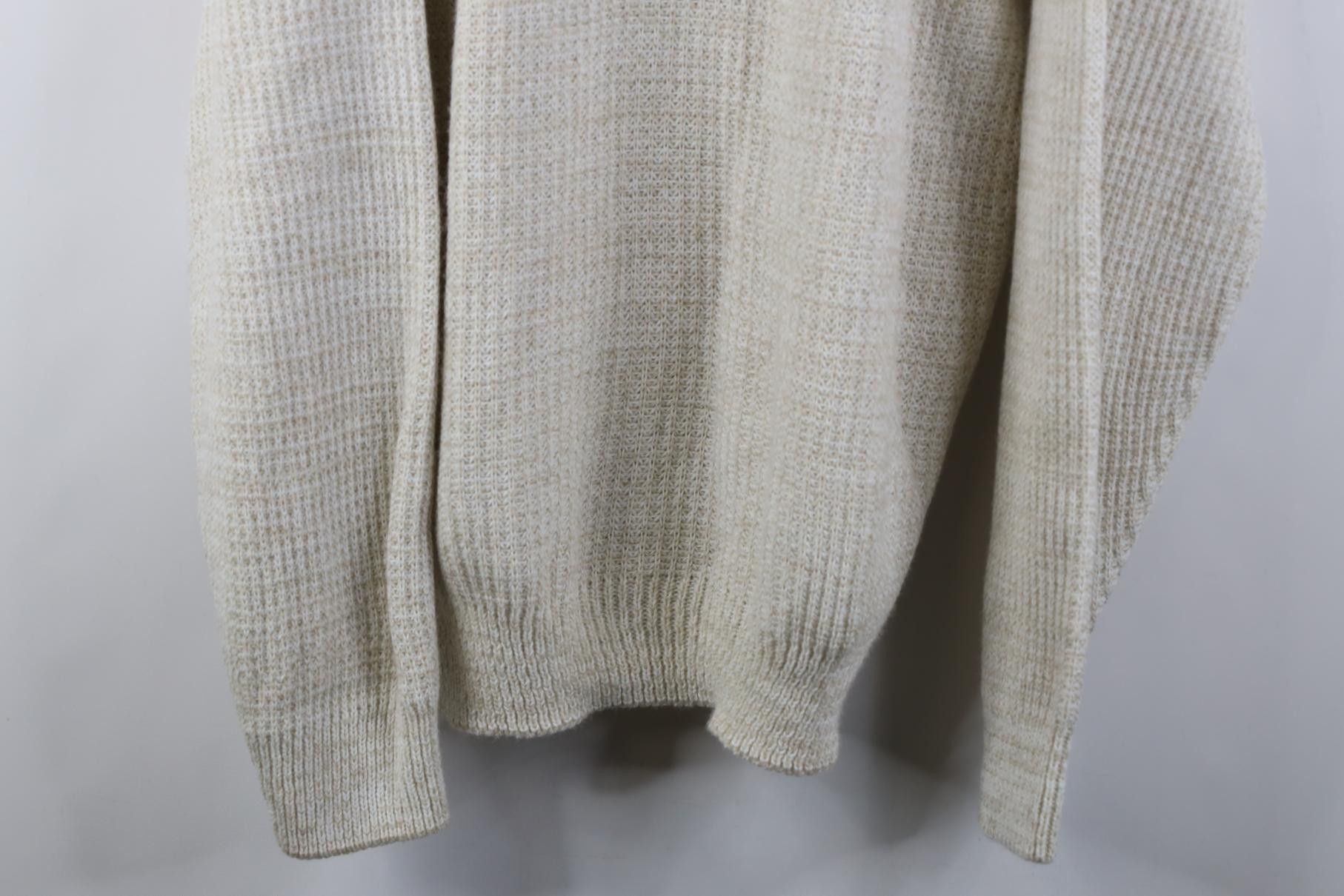 Vintage Vintage 90s Streetwear Blank Thermal Ribbed Knit Sweater USA Size US L / EU 52-54 / 3 - 3 Thumbnail