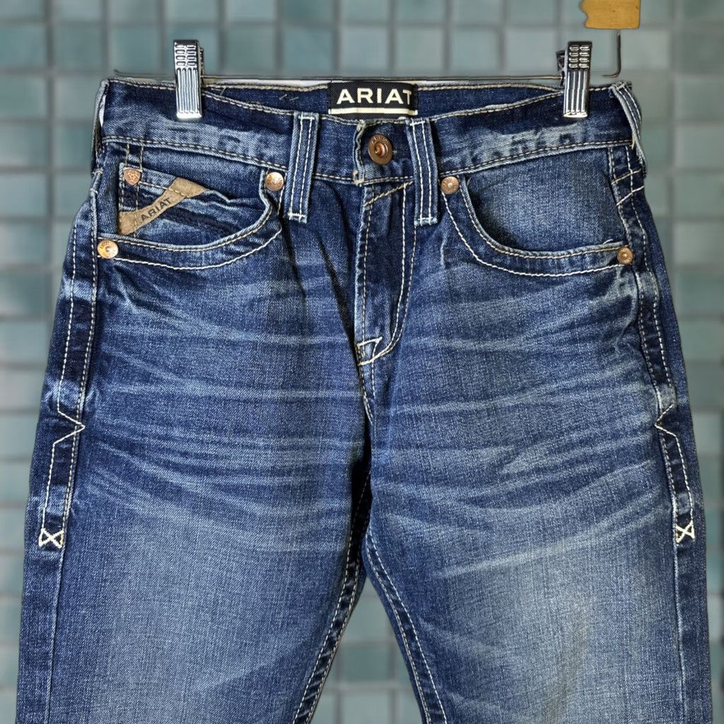 Ariat Jeans Adult 28/34 Blue Slim M8 Western 5-Pocket Denim Cotton Mens