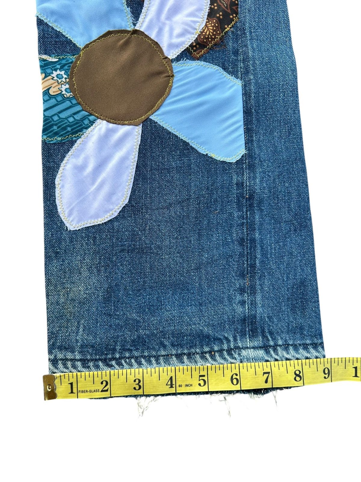Kapital Kapital Selvedge Jeans Patchwork Hippies Rework Insane Denim Size US 31 - 20 Thumbnail