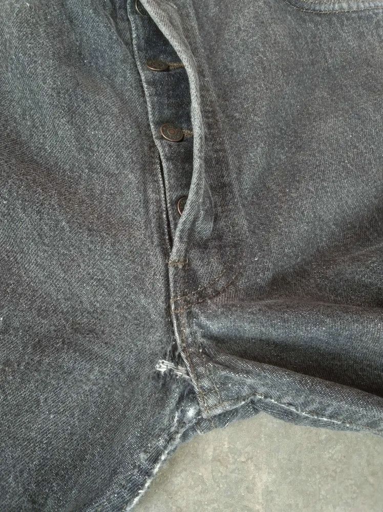 Levi's 80s Vintage Levi's 501 Black Made In USA Jeans 36x36 Size US 36 / EU 52 - 5 Thumbnail