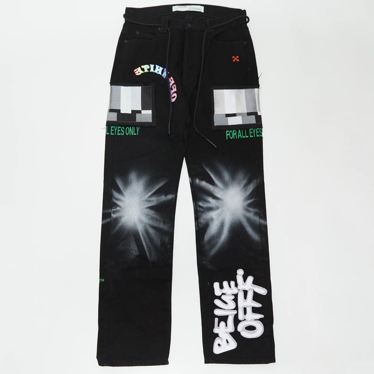 Ev Bravado × Off-White OFF WHITE X EV BRAVADO 5 POCKET DENIM JEANS Size US 33 - 1 Thumbnail