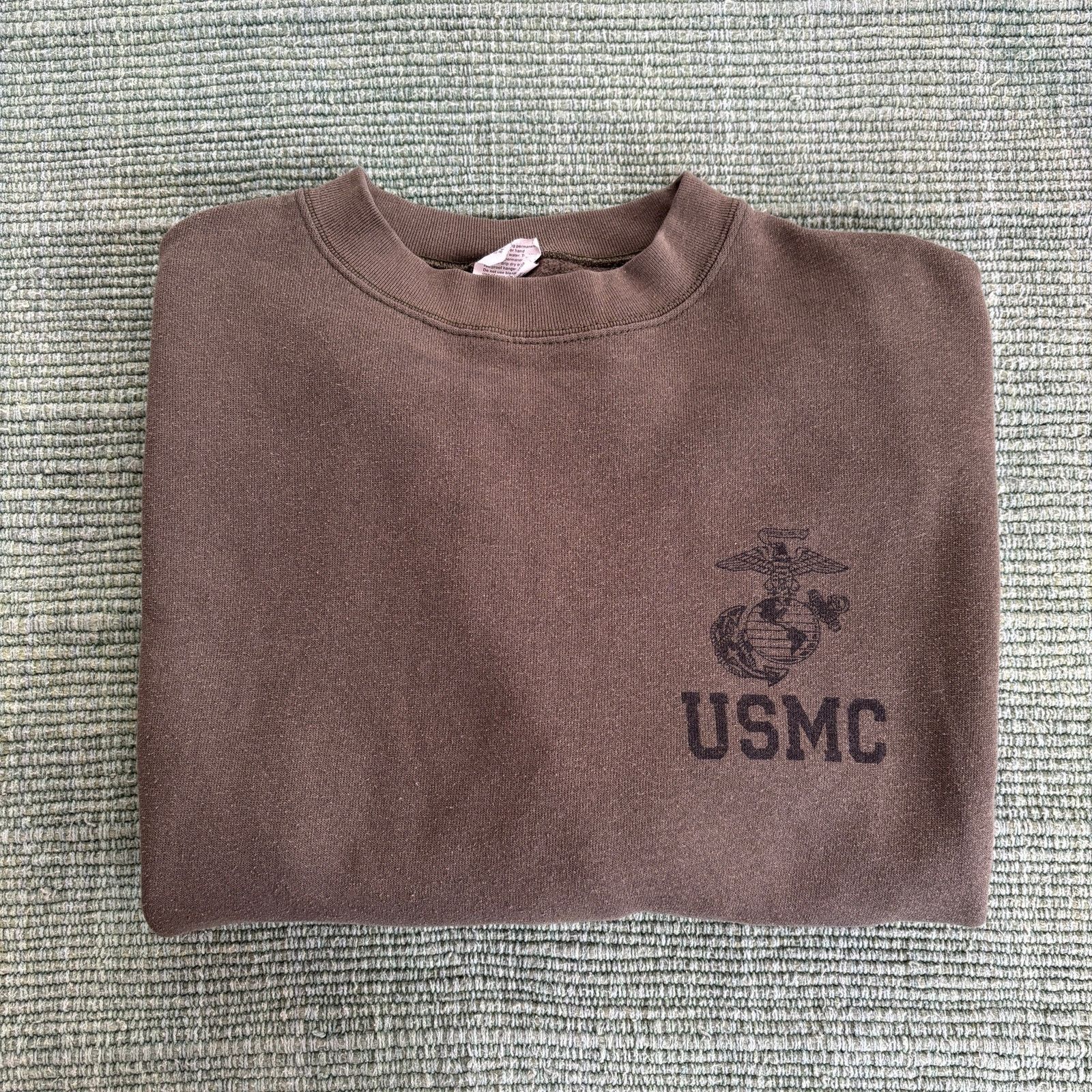 Vintage Vintage OD Green USMC Military Sweatshirt Sz M Size US M / EU 48-50 / 2 - 8 Thumbnail