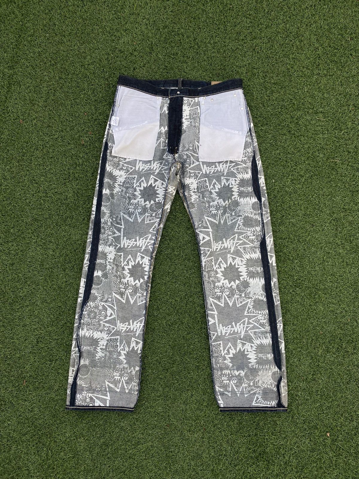 Stussy STUSSY INCREASE THE PEACE DENIM RARE 🎱 Size US 36 / EU 52 - 10 Thumbnail