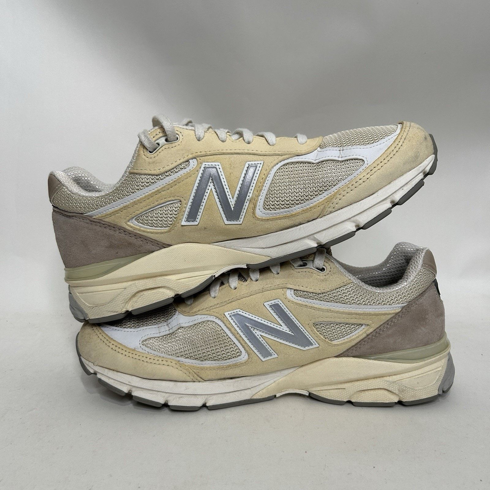 New Balance Teddy Santis x New Balance 990v4 “Limestone White” U990TE4 Size US 11 / EU 44 - 3 Thumbnail