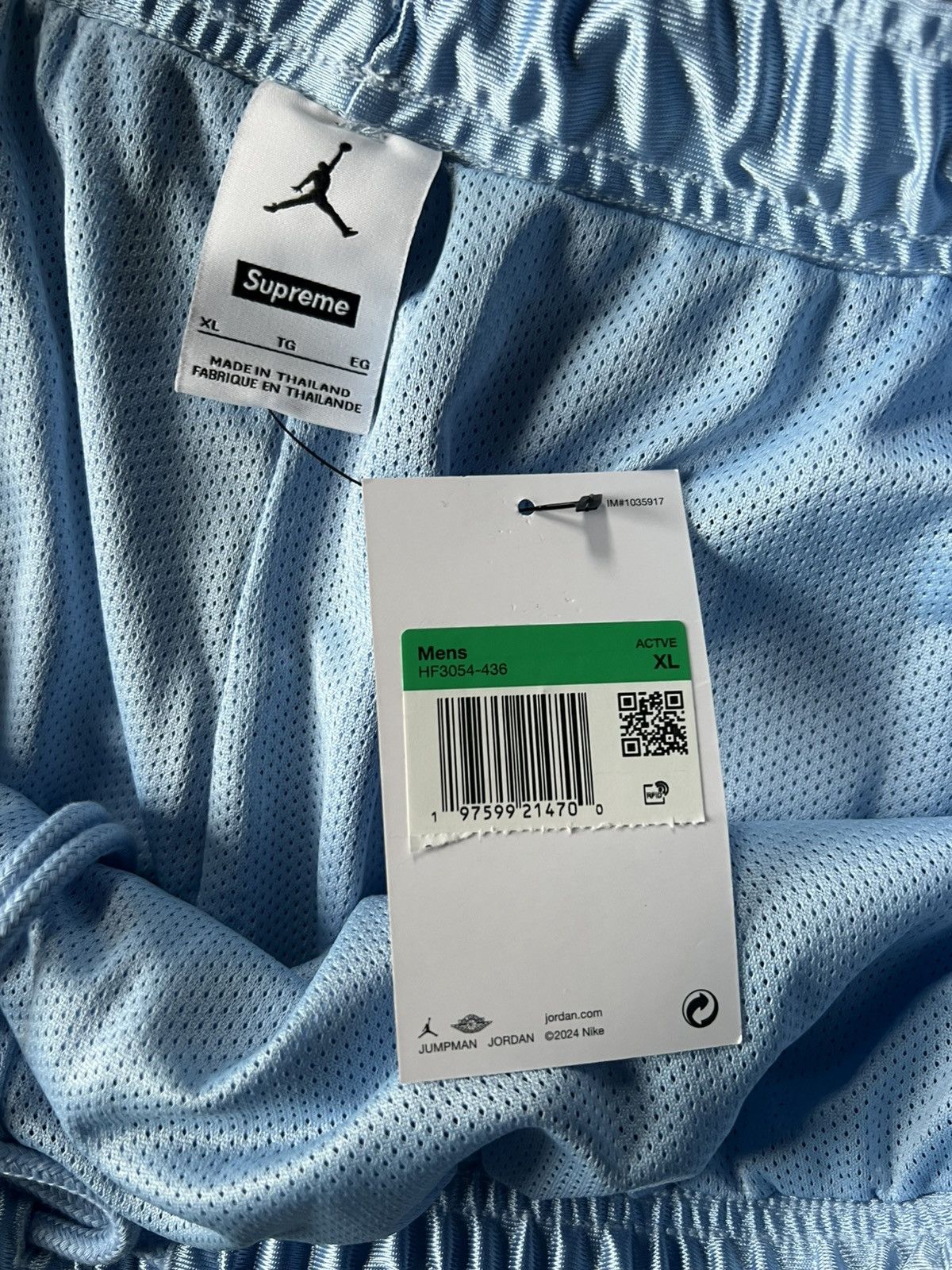 Supreme Supreme Jordan Basketball Shorts Blue size xl Size US 36 / EU 52 - 9 Thumbnail