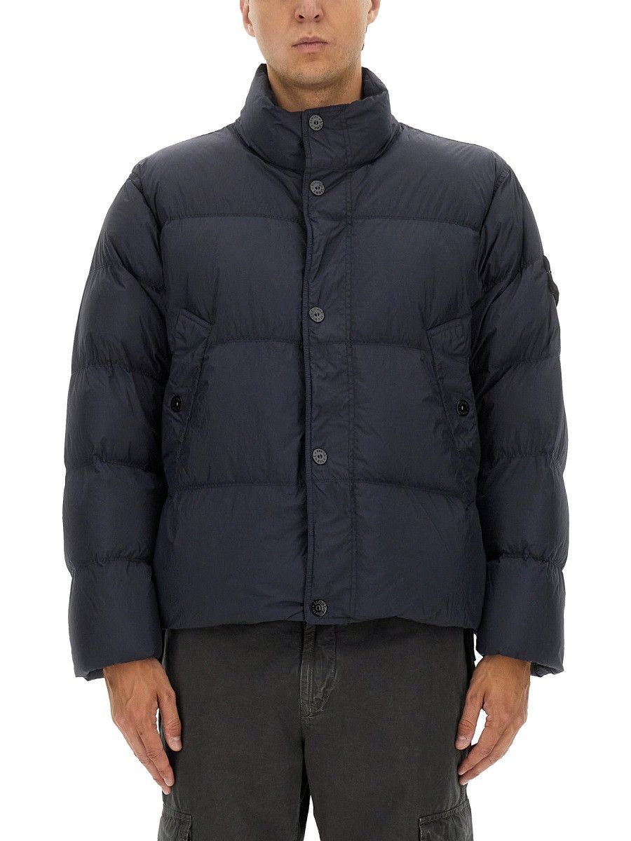 Stone Island STONE ISLAND DOWN JACKET "CRINCKLE REPS" - BLUE Size US XXL / EU 58 / 5 - 1 Thumbnail