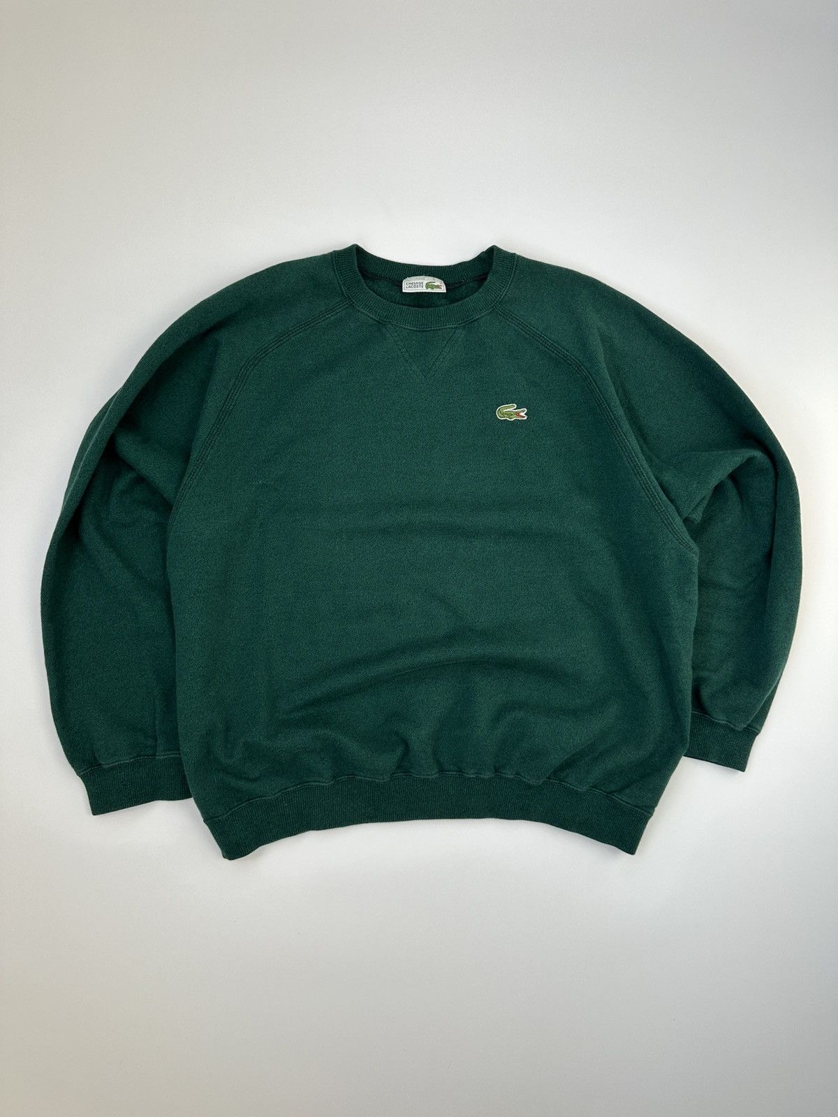 Lacoste 90's Chemise Lacoste Baggy Sweatshirt Logo Green Size US L / EU 52-54 / 3 - 1 Thumbnail