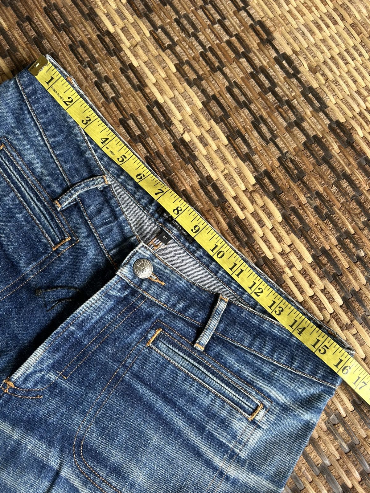Japanese Brand × Kapital × Vintage Flare A.P.C Mudwash Denim Jeans Size US 32 / EU 48 - 6 Thumbnail
