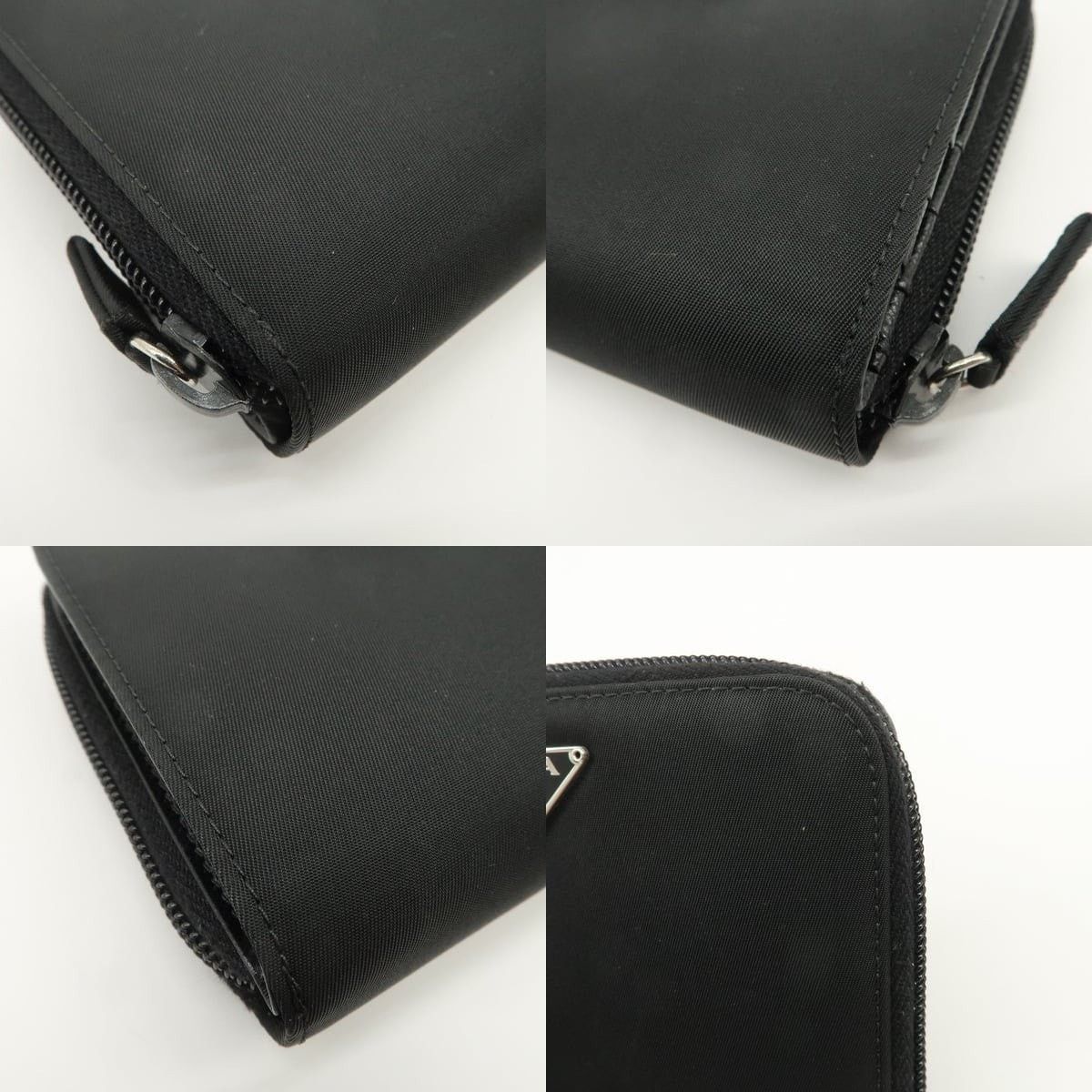Prada Prada Tessuto Nylon Zippy Compact Wallet Black Size ONE SIZE - 4 Thumbnail