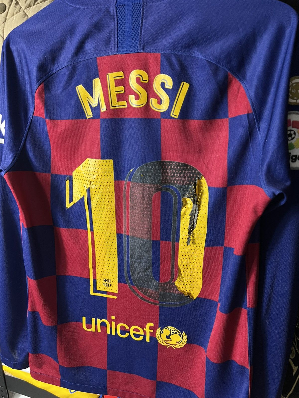 Nike ⚽️🔴🔵 Messi 10 FC Barcelona NIKE Jersey Long Sleeve Dri-Fit Size US S / EU 44-46 / 1 - 16 Thumbnail
