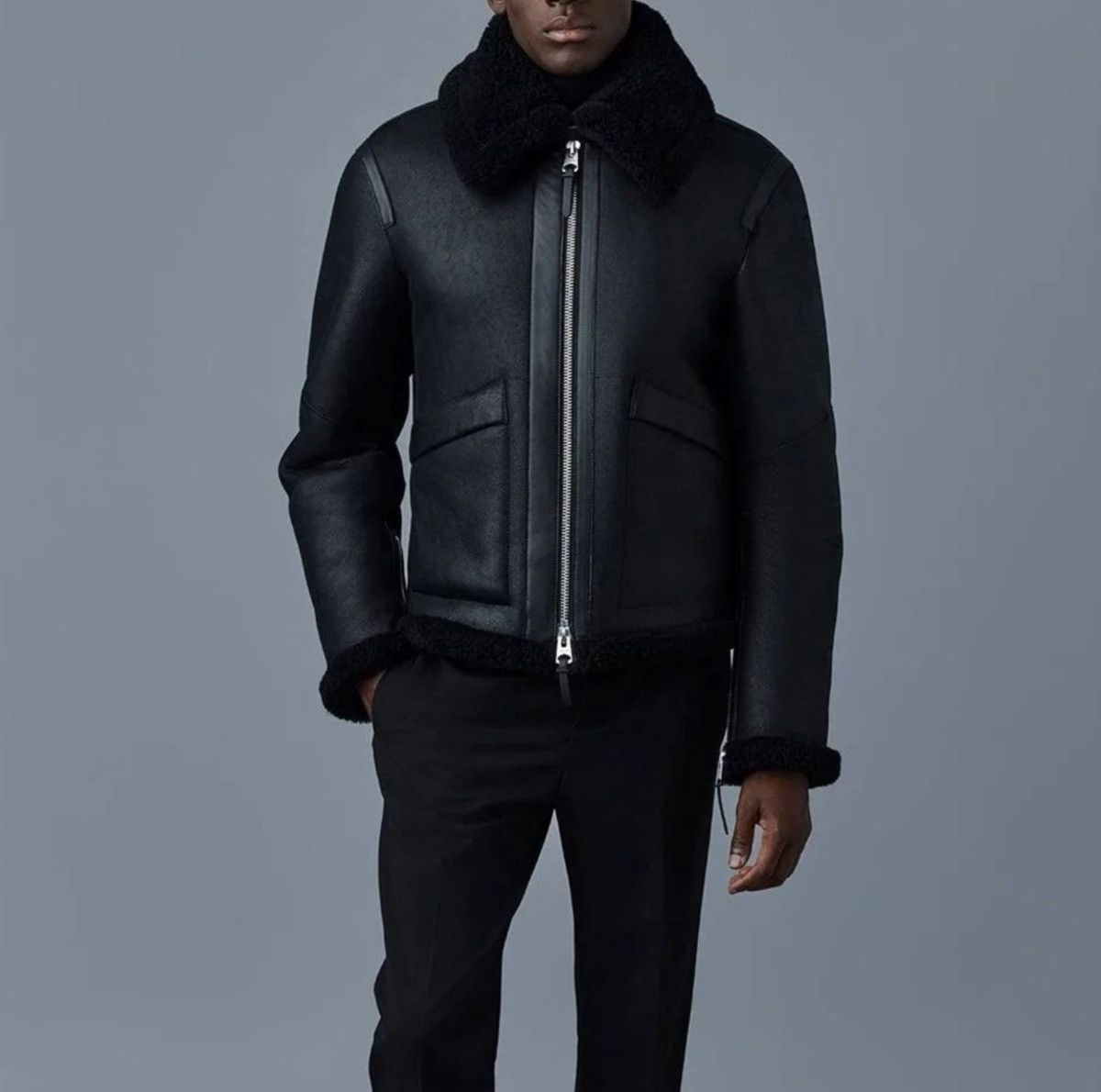 Mackage Mackage Kristian Black Sheepskin Shearling Coat Size US S / EU 44-46 / 1 - 15 Thumbnail