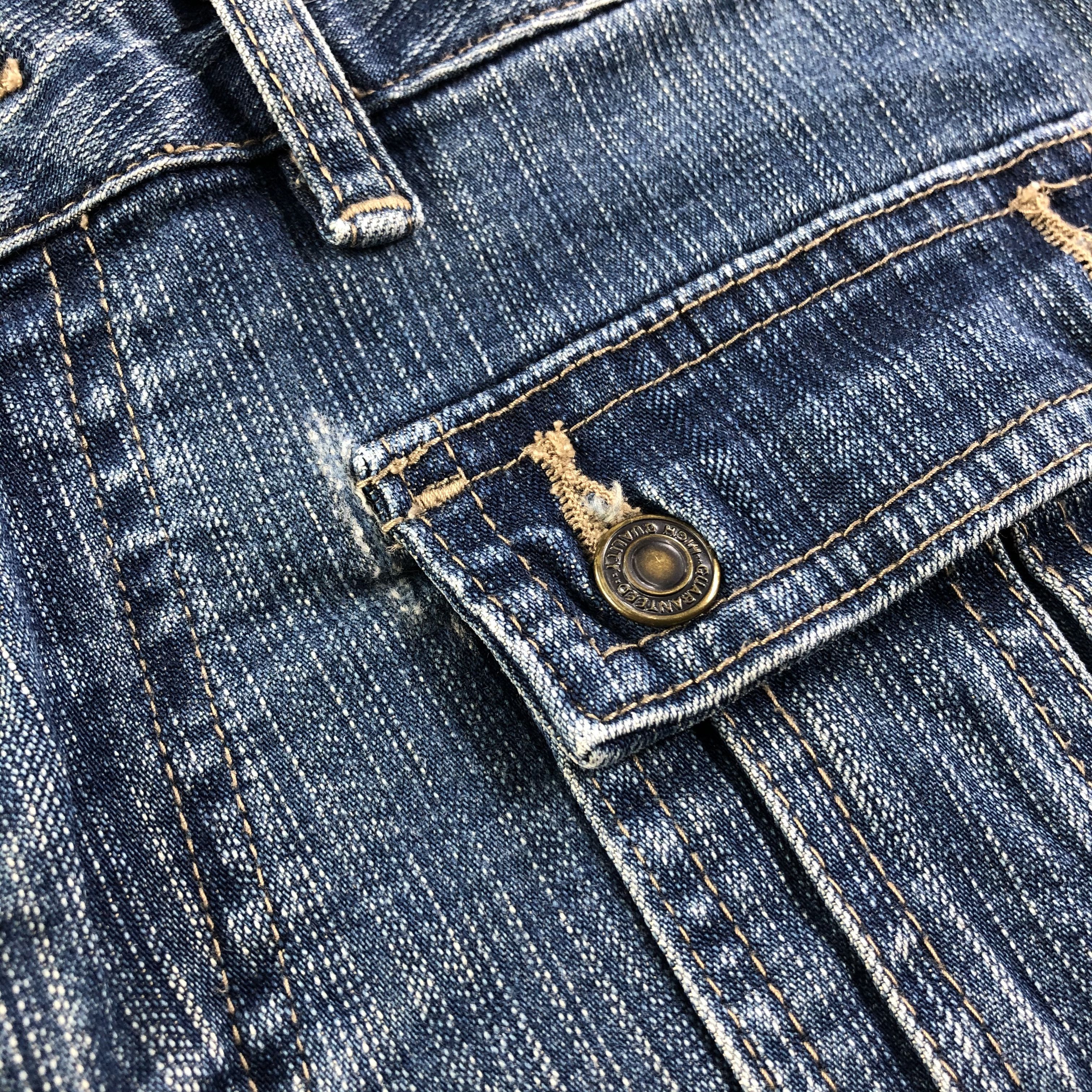 Japanese Brand Japanese Bush Pants Jeans Faded Blue Denim KJ1532 Size US 28 / EU 44 - 8 Thumbnail