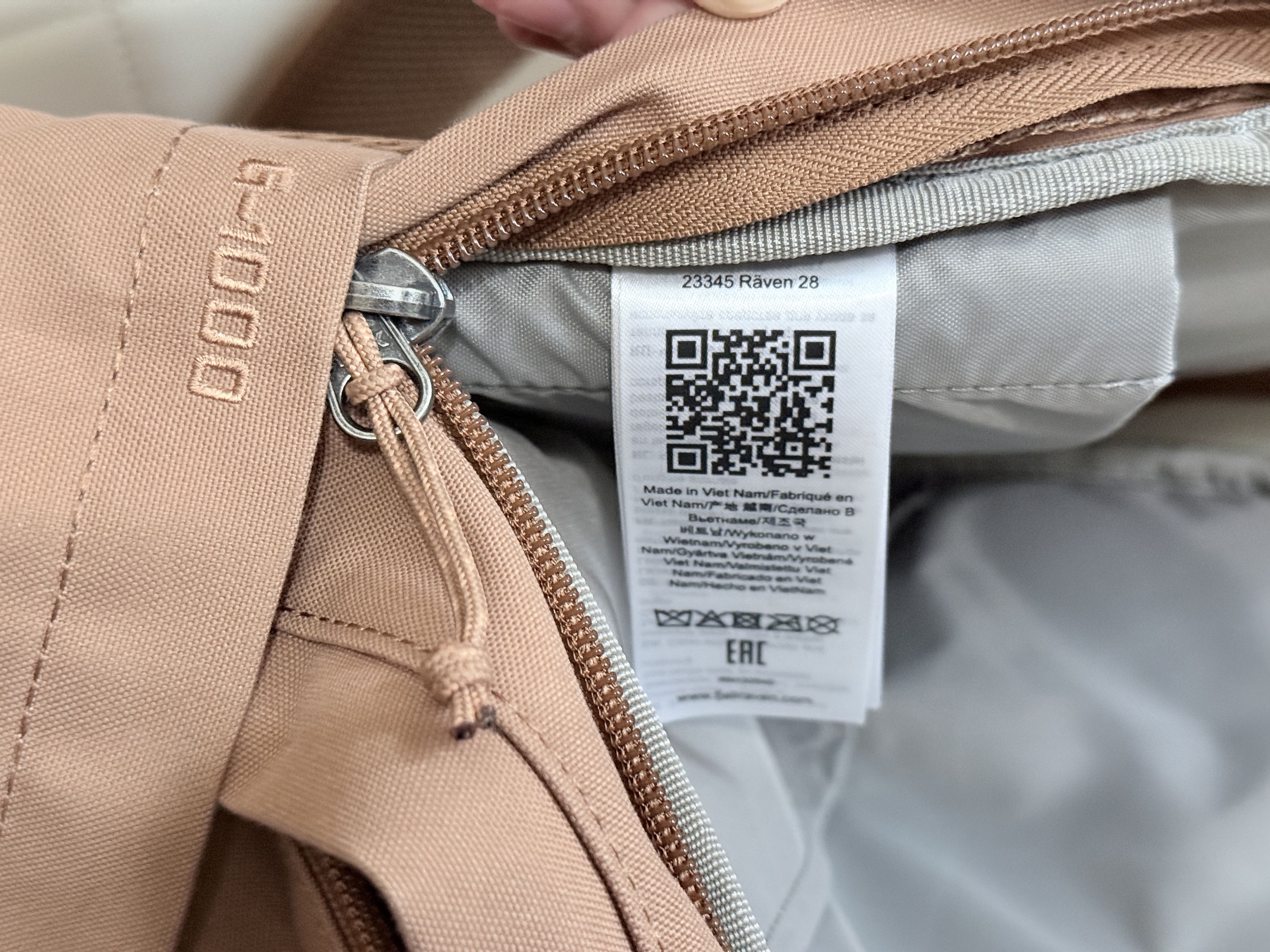 Fjallraven Raven 28L Backpack - Khaki Dust Color Size ONE SIZE - 8 Thumbnail