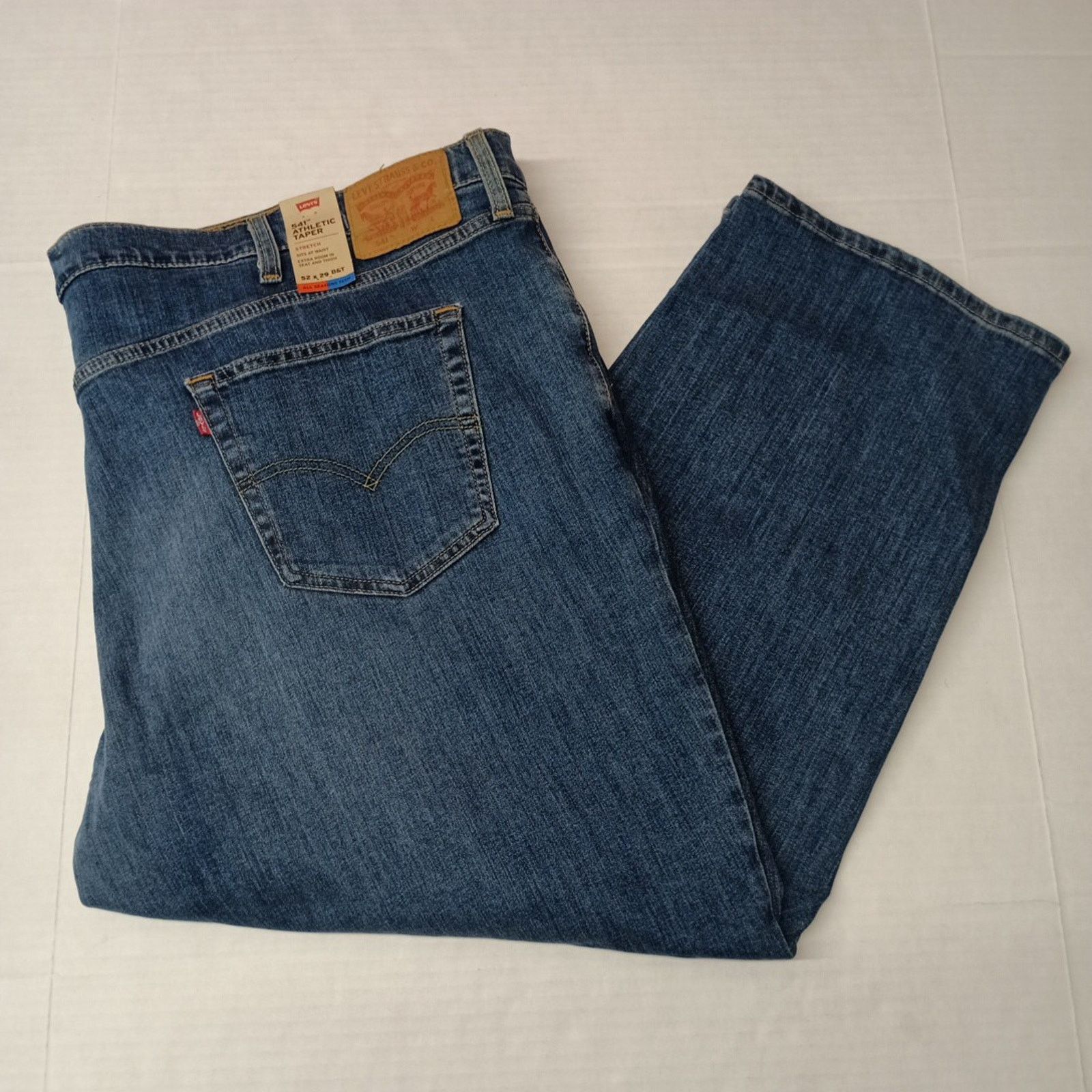 Levi's Levi's 541 Jeans Men's 52x29 Blue Athletic Taper Fit Stretch Size US 44 / EU 60 - 1 Thumbnail