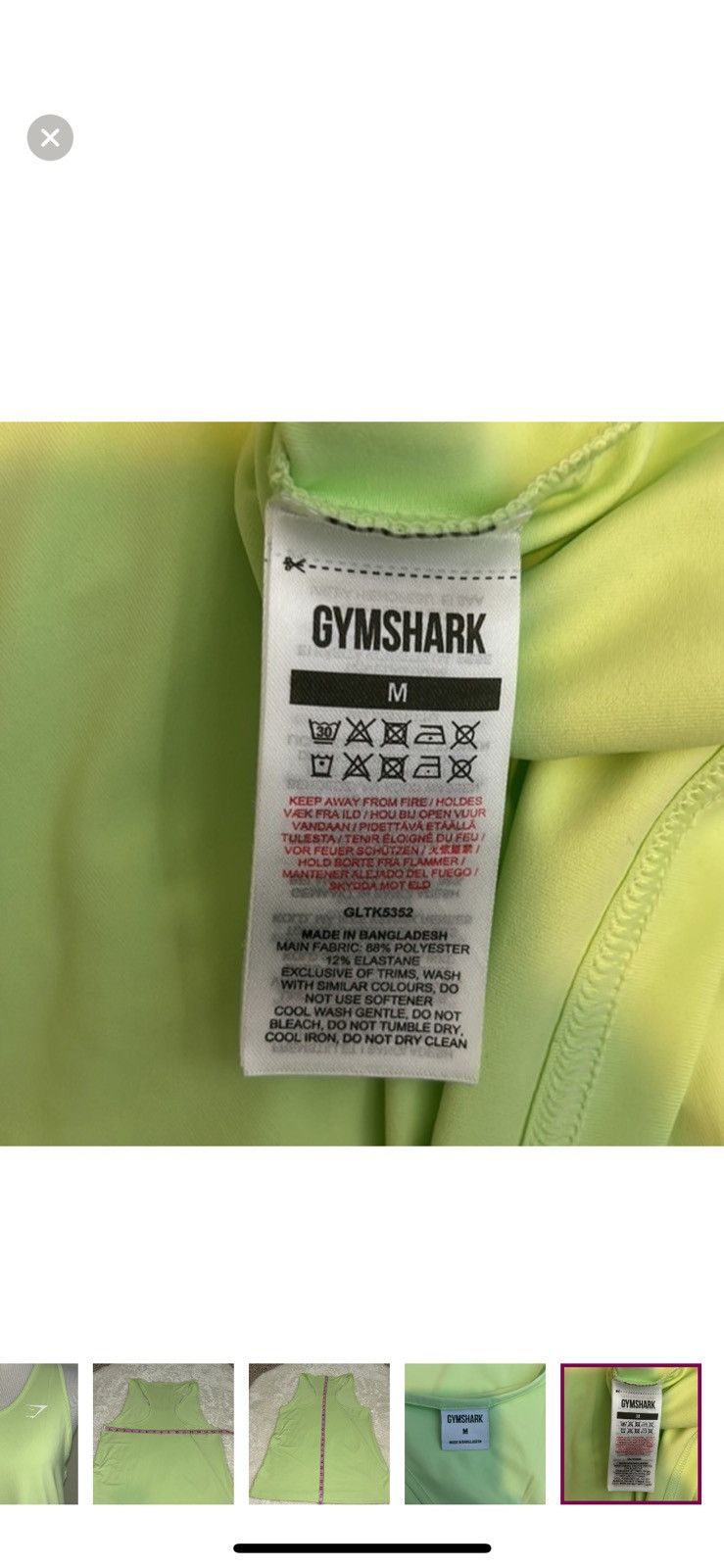 Gymshark Gymshark medium athletic tank top Size M / US 6-8 / IT 42-44 - 5 Thumbnail
