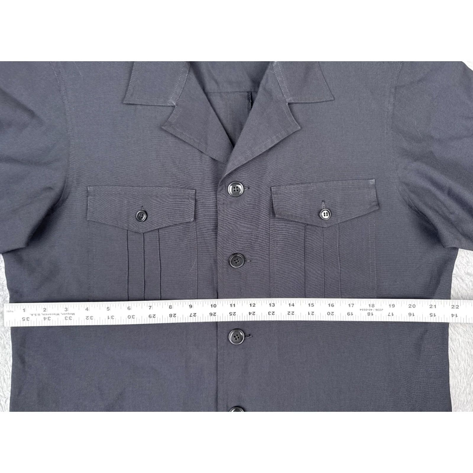 Vintage Kwong Jung Tailor Safari Shirt Men L Gray Button-Up 4 Pocket Camp Hunt Vintage 90s Outdoor 80s Shirt Mens Size US L / EU 52-54 / 3 - 7 Thumbnail