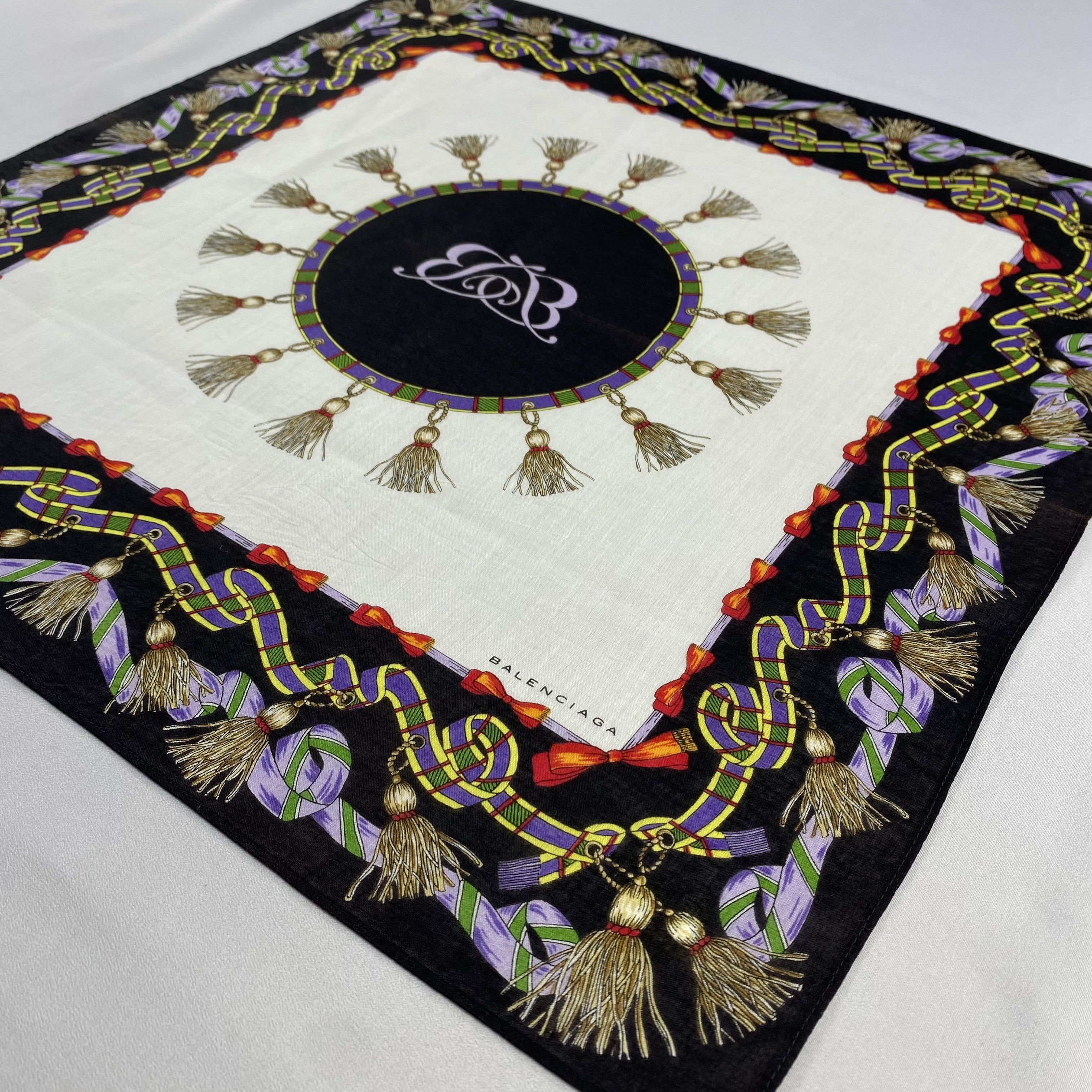 Vintage Balenciaga Bandana/ Handkerchief / Neckerchief-P1531 Size ONE SIZE - 3 Thumbnail