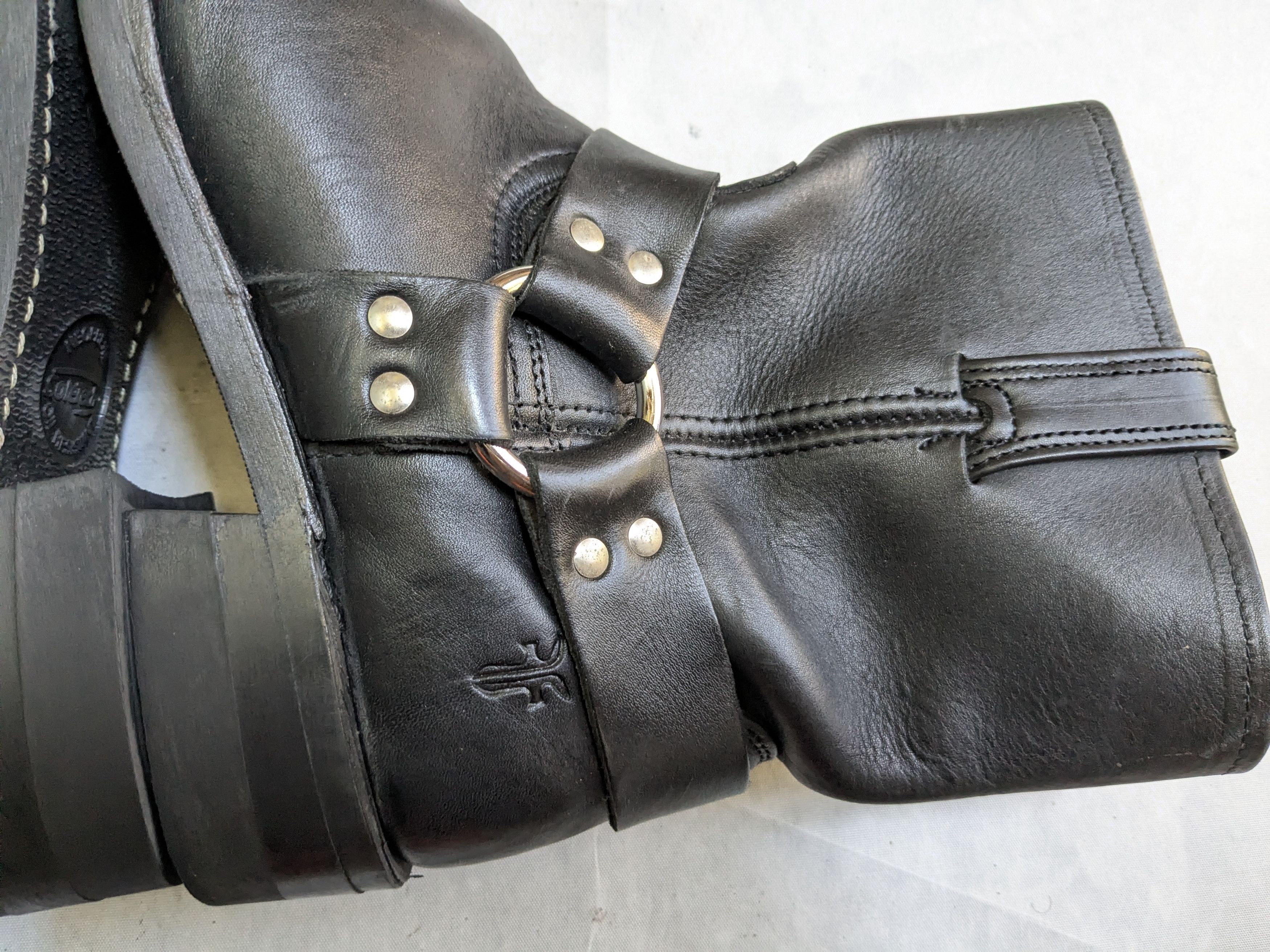 Frye Frye Harness Black Leather 9.5 M Leather Buckle Size US 9 / EU 42 - 13 Thumbnail