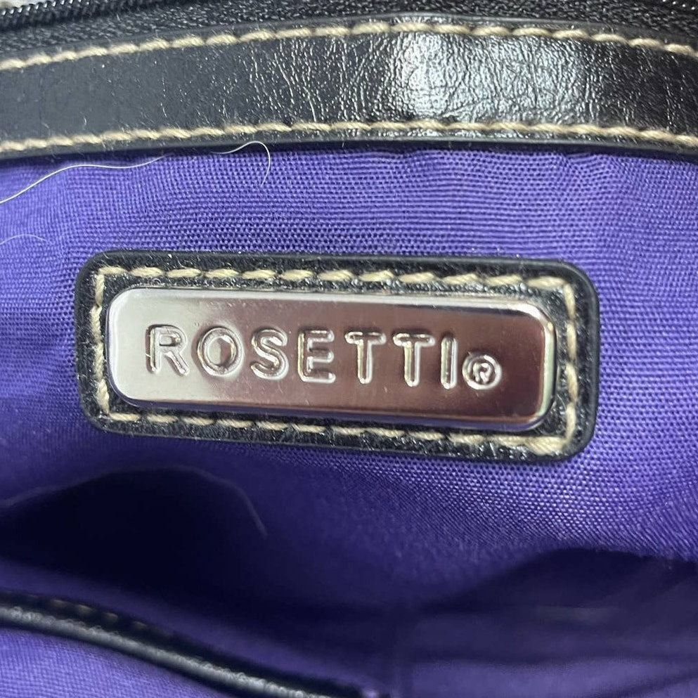 Other Rosetti Purple Faux Leather Braided Handle Handbag Purse Size ONE SIZE - 6 Thumbnail