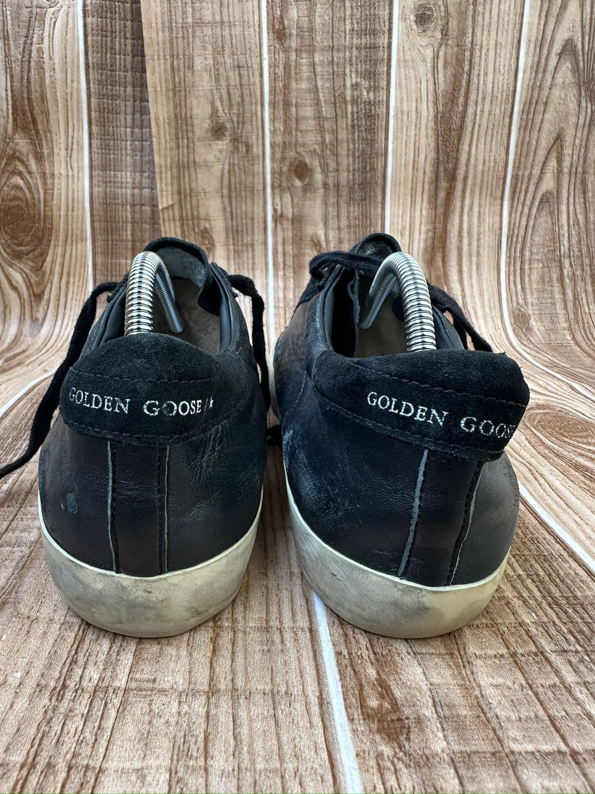 Golden Goose Golden Goose Superstar GGDB Black Leather Low Top Sneaks Size US 11 / EU 44 - 13 Thumbnail
