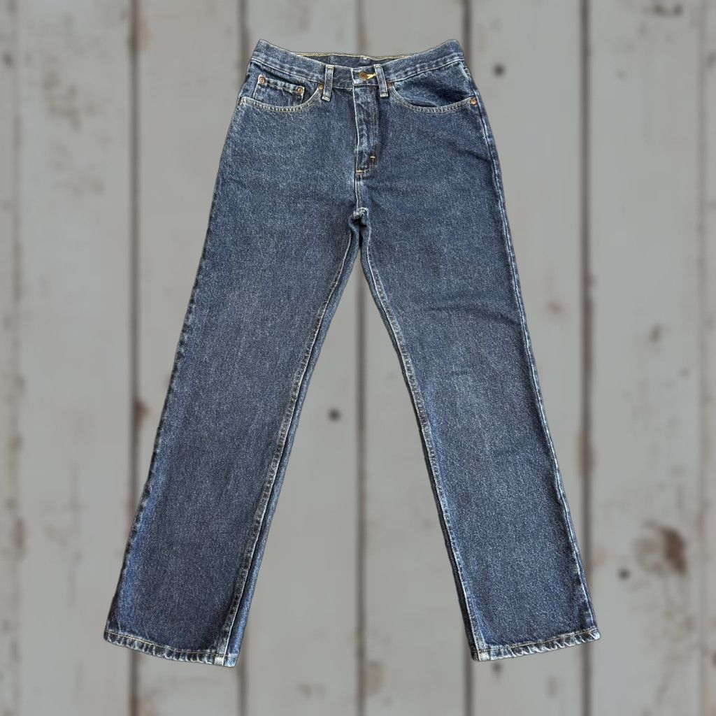 Wrangler VINTAGE Wrangler Jeans Regular Fit 30 x 30 96501MR Rodeo Cowboy Western Blue Men's Jeans Regular 30in Inseam 5-Pocket Distressed Denim Cowboy N/A Logo Size US 30 / EU 46 - 1 Thumbnail