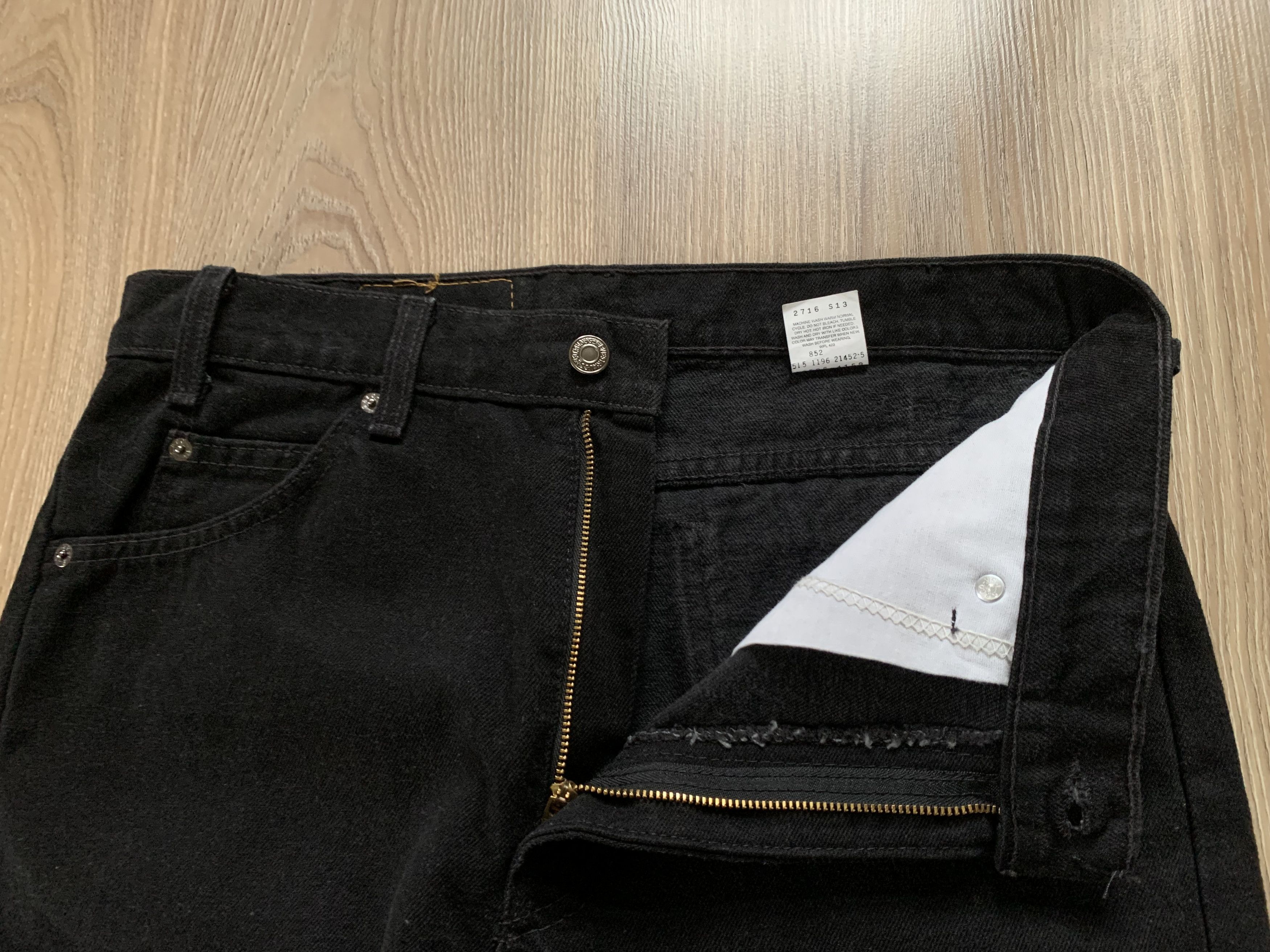 Levi's × Levi's Vintage Clothing × Vintage Levi's 505 Regular Fit Vintage Black Jeans Size US 33 - 5 Thumbnail