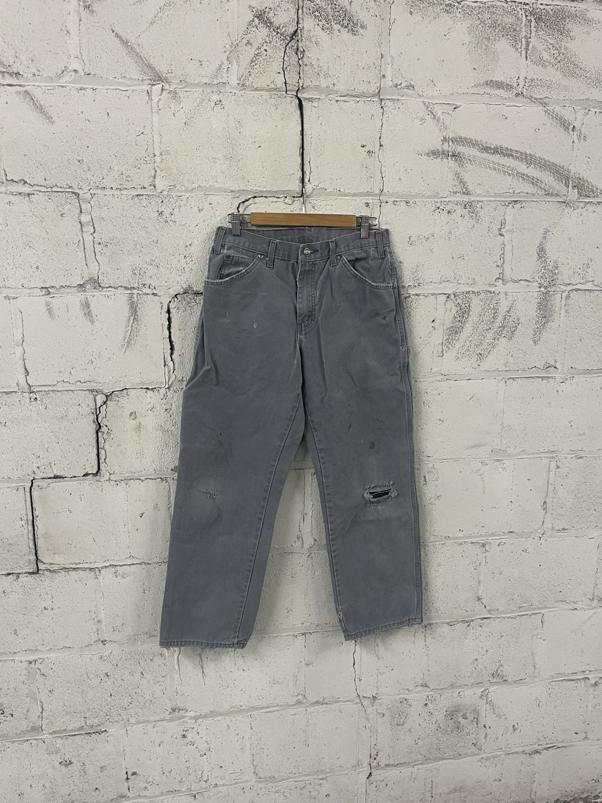 Carhartt Faded and thrashed dickies carpenter pants baggy skater Size US 30 / EU 46 - 2 Thumbnail
