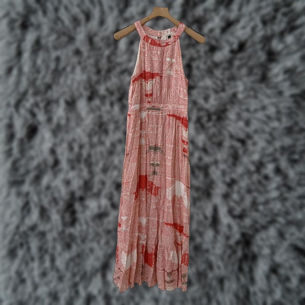 Pinko PINK Dress Adult Medium Multicolor Maxi Sleeveless Long Colorful Womens Size M / US 6-8 / IT 42-44 - 1 Thumbnail