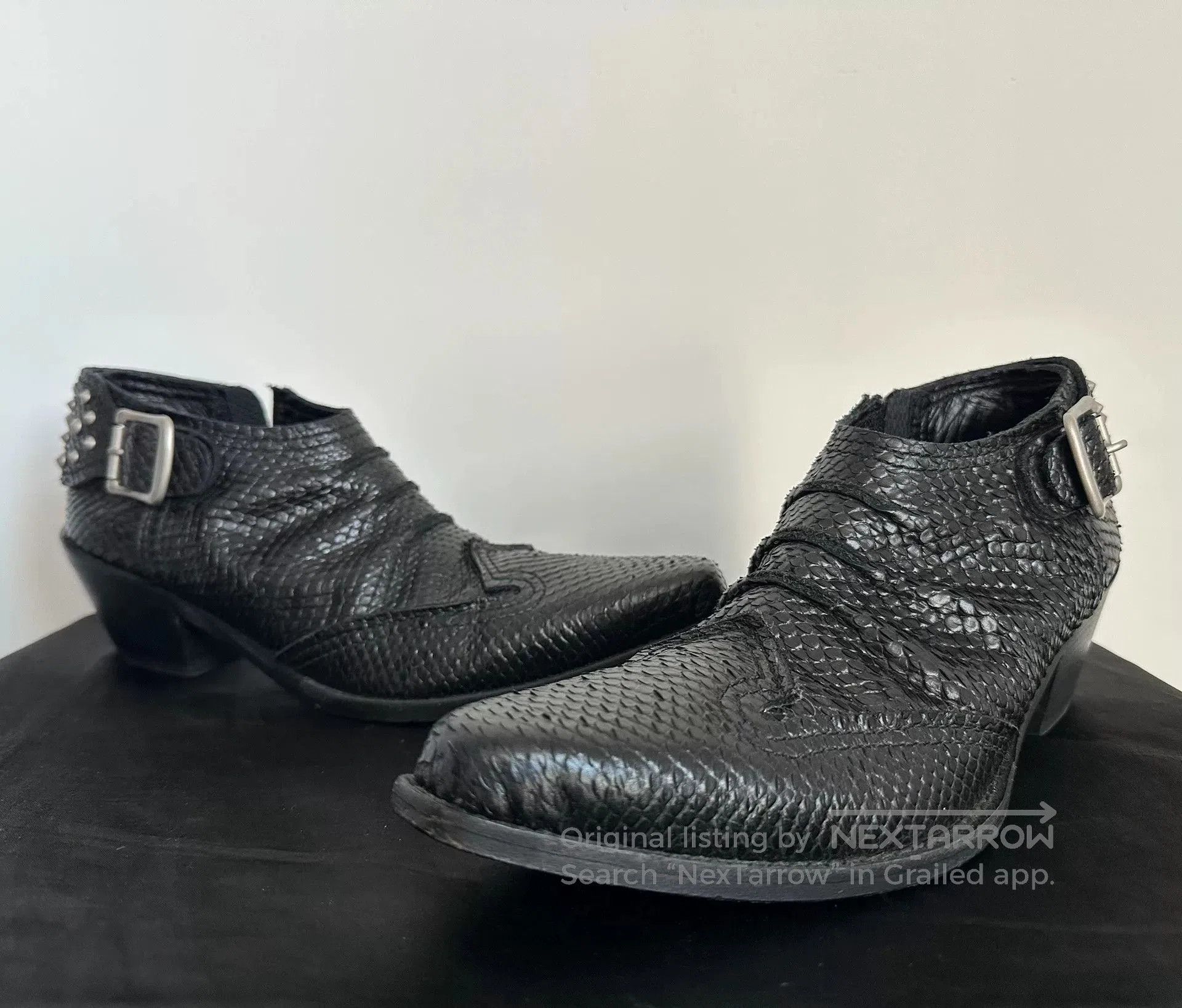 Junya Watanabe Junya Watanabe Black Snake Grain Boots. Size US 6 / IT 36 - 2 Thumbnail